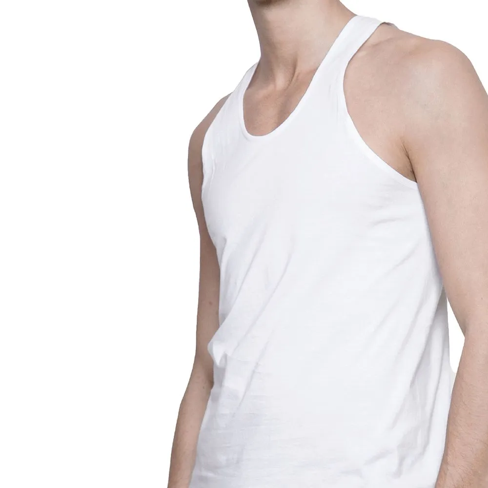 DOUBLE GOOSE White  Double Goose Singlet Modern Relax Fit Pack 2