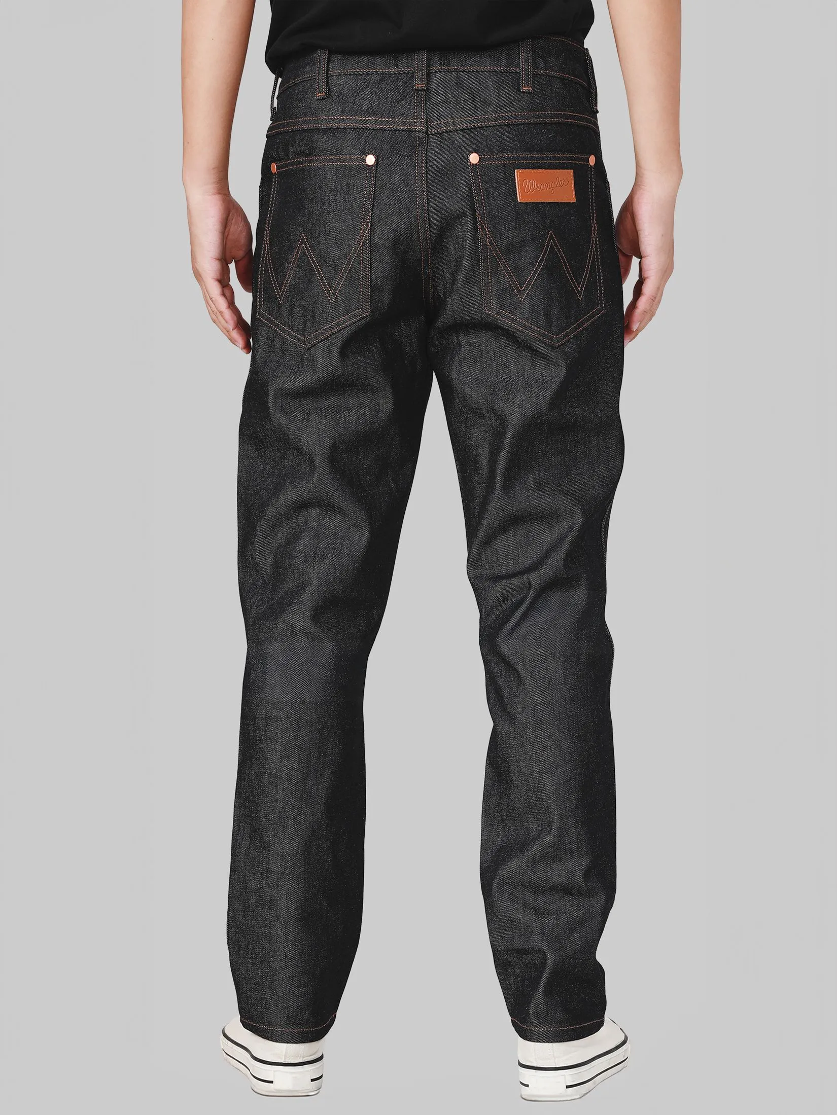 WRANGLER Men's Jeans Mid Greensboro Fit Raw Denim