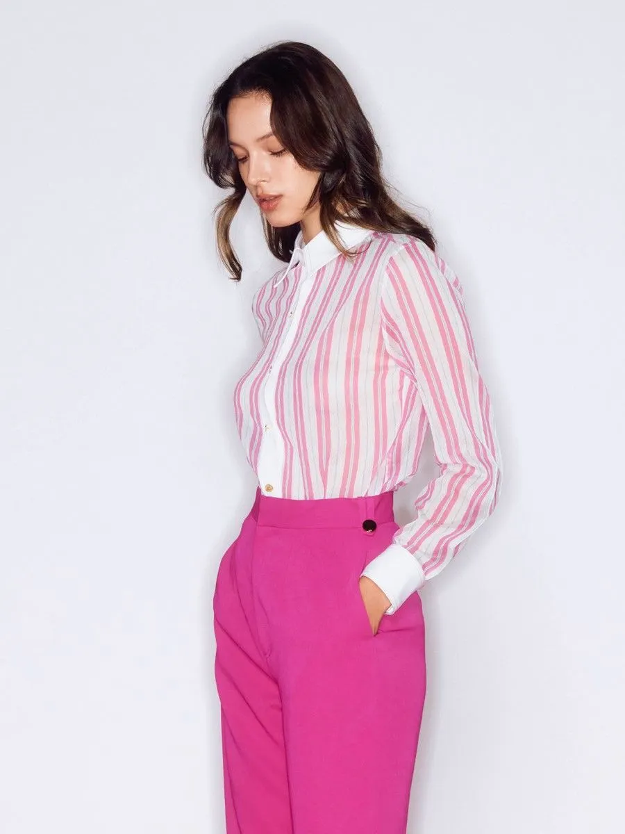 ASV ASV (RS24) Sophie Striped Women Shirt Pink | 60% Off | Central Online