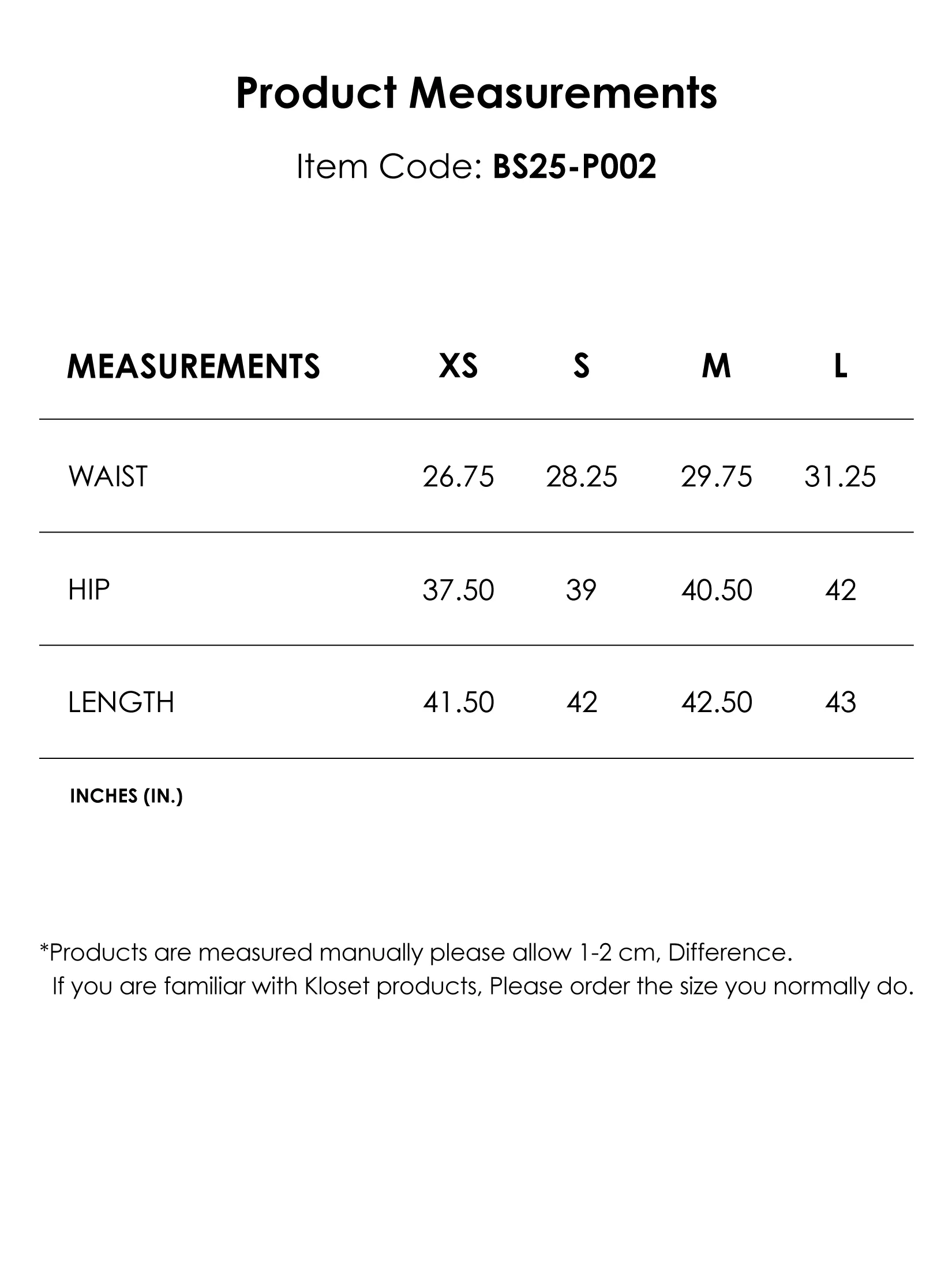 KLOSET (BS25) Women Timeless High Jeans