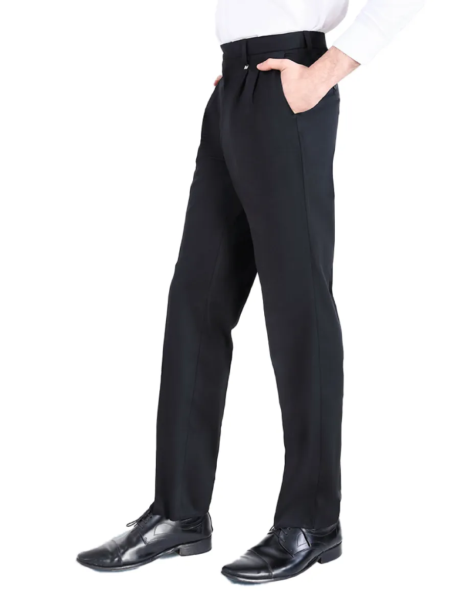 ARROW Men's Pleated slacks Comfort fit style MSCC8A4 Black