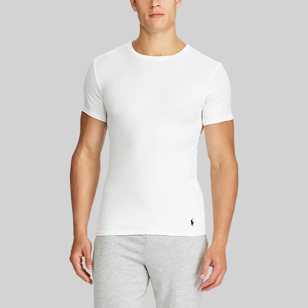 POLO RALPH LAUREN Underwear TEE-Slim Crewneck 2-Pack MAPOUND0F920038 100 WHITE