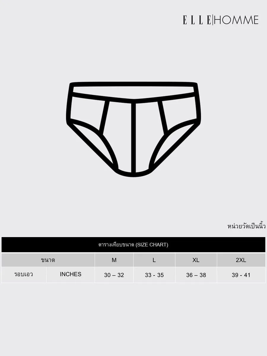 ELLE HOMME UNDERWEAR MEN BRIEFS NEW COLLAGEN INNOVATION KUB8001GY  GREY