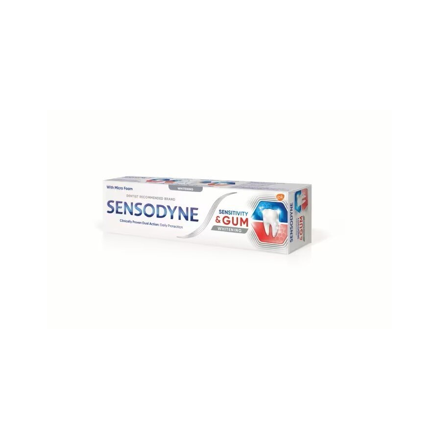 Sensodyne Toothpaste Sensitivity  Gum Whitening 100 G. ยาสีฟัน ลดอาการเสียวฟัน