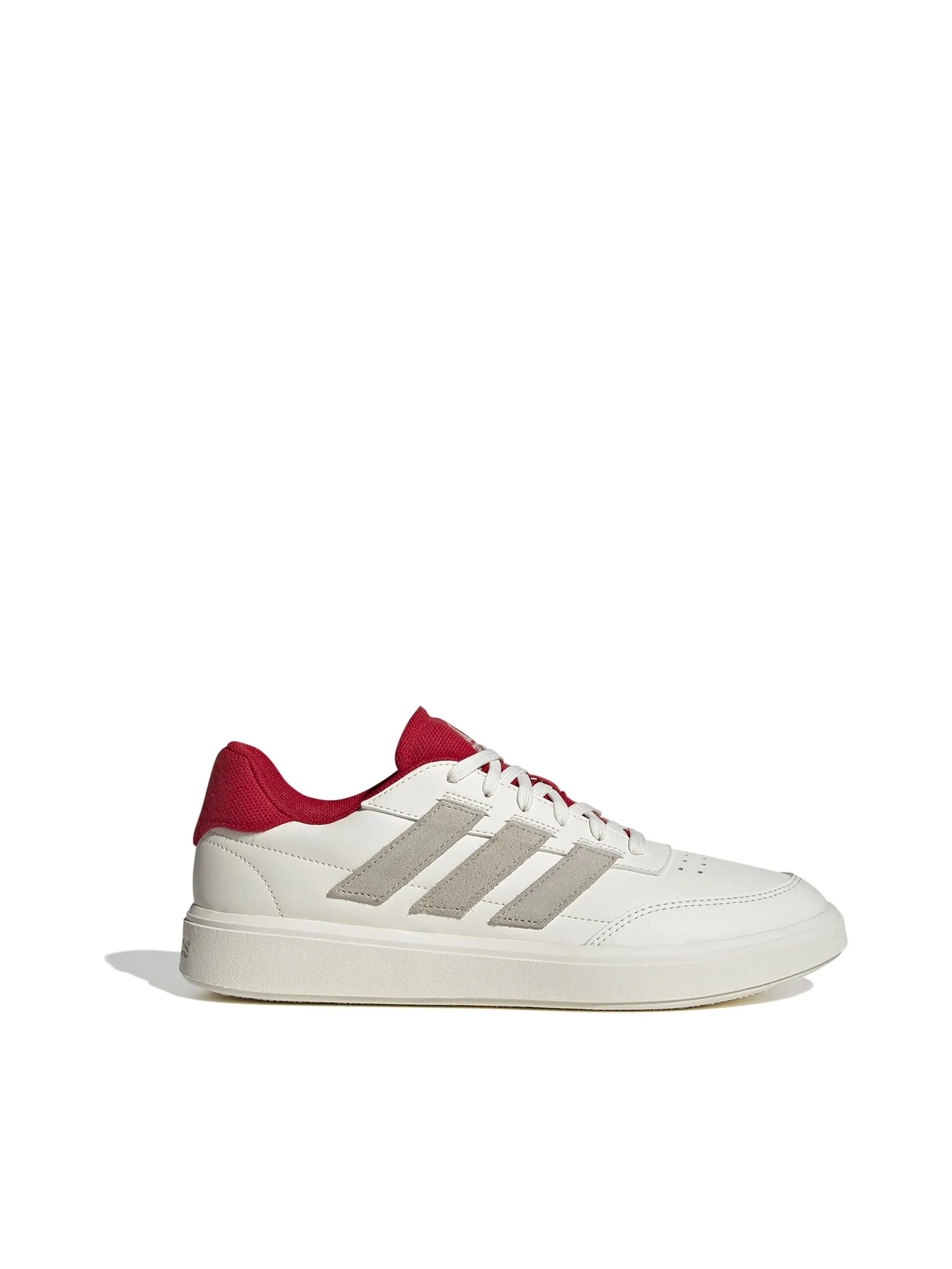 ADIDAS Men Shoes Courtblock Off White / Wonder Beige / Better Scarlet