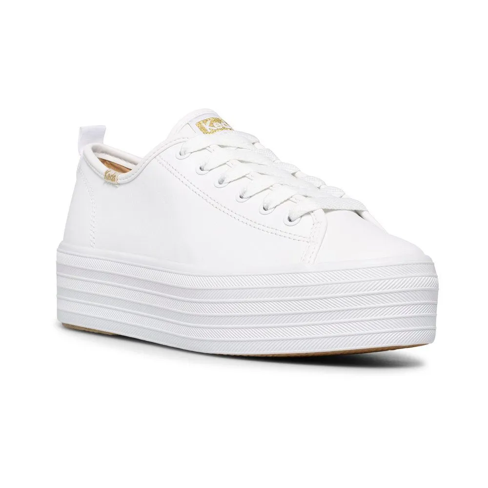 KEDS WHITE Keds TRIPLE UP LEATHER