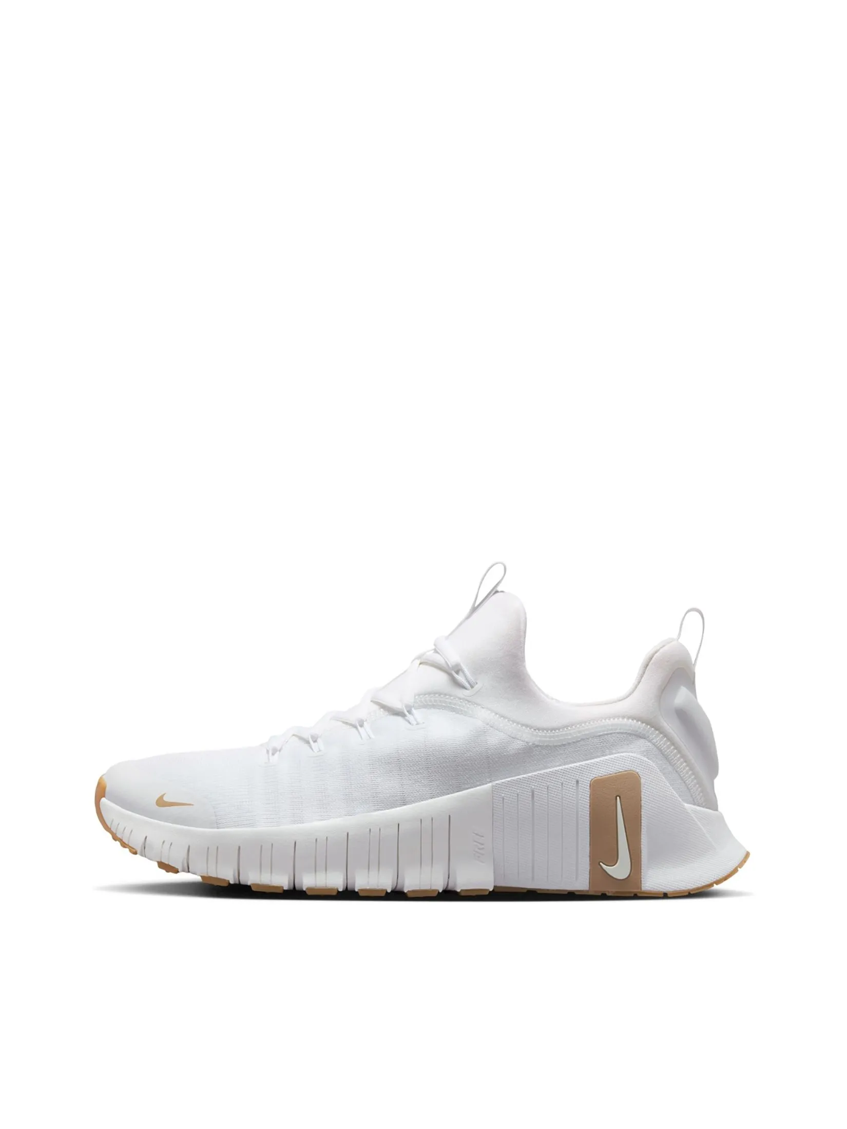 NIKE Men Workout Shoes Free Metcon 6 FJ7127-105 White/Hemp-Gum Light Brown