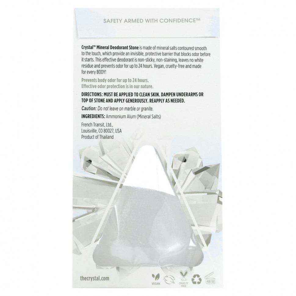 Crystal Body Deodorant, Минеральный дезодорант, без запаха, 140 г (5 унций)