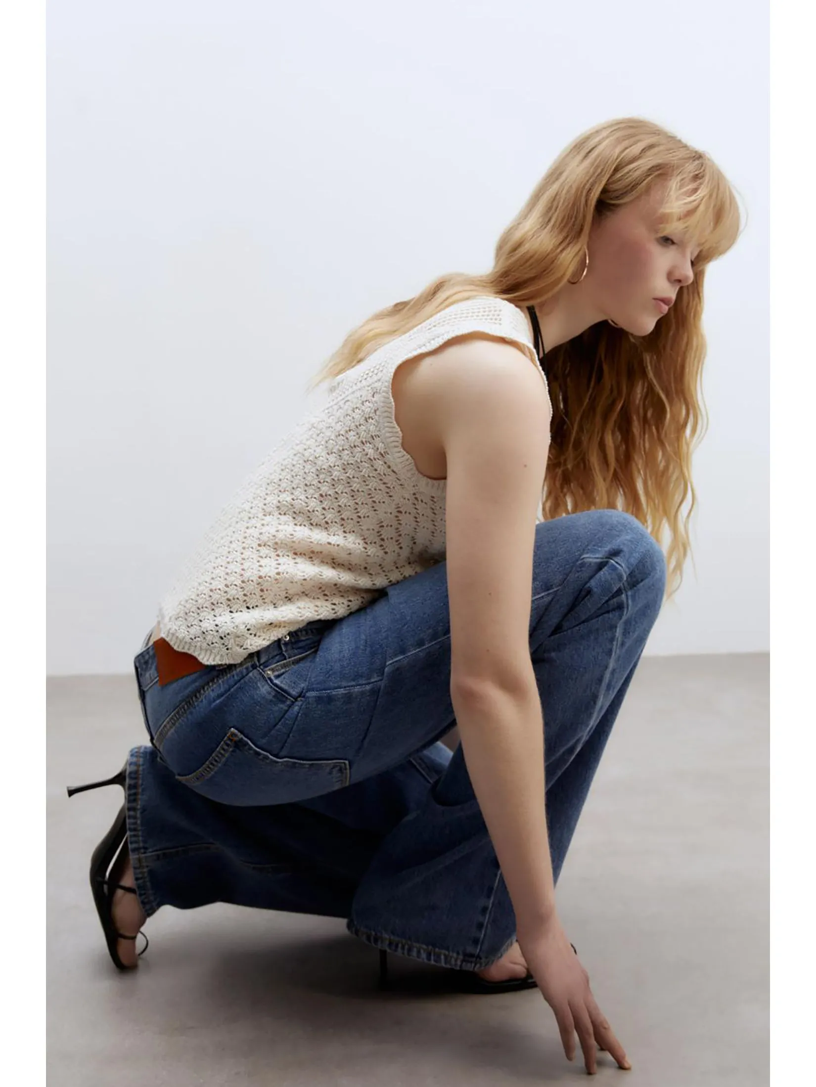 SFERA Women Top Knit White Smoke