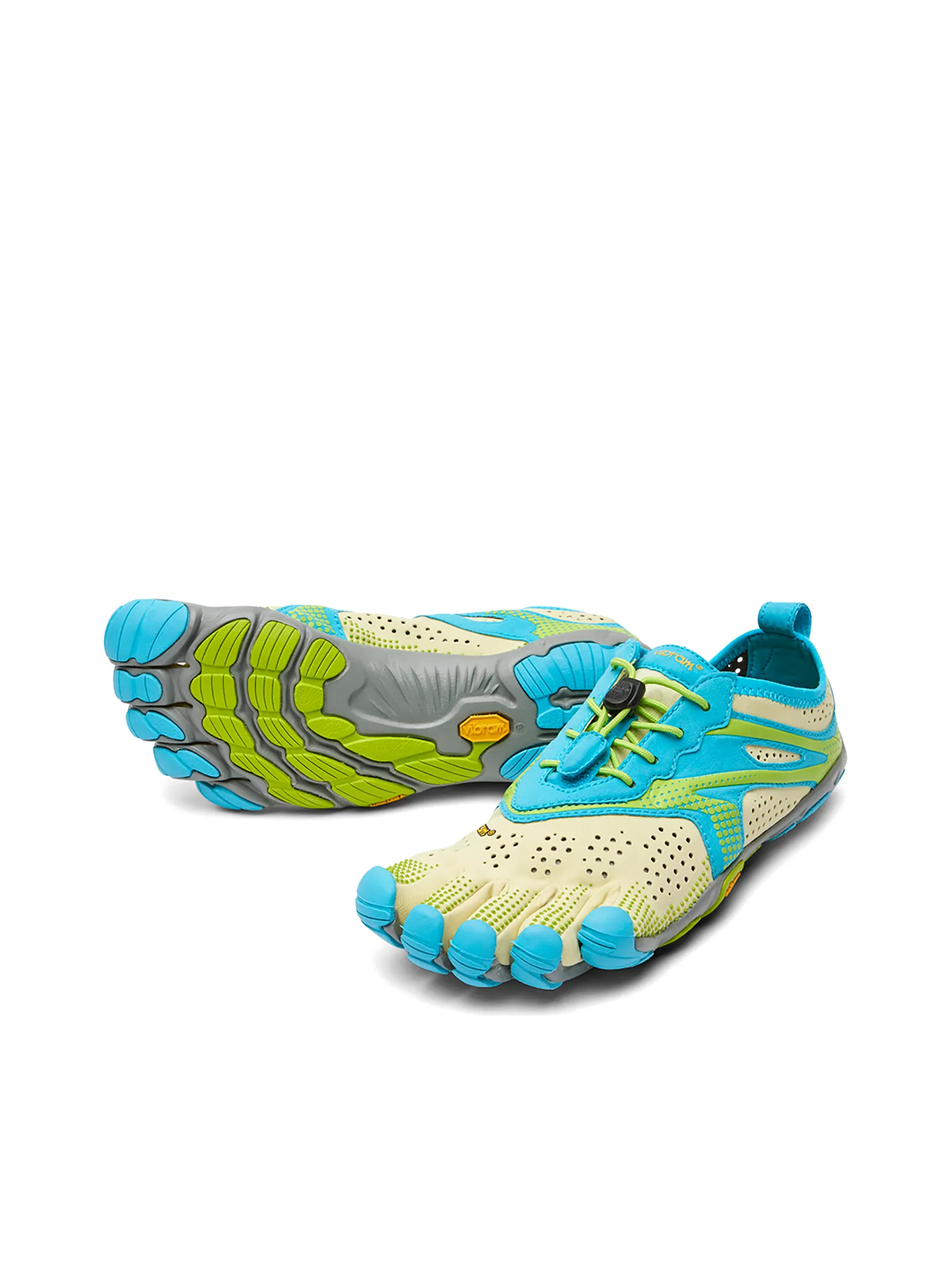 VIBRAM FIVEFINGERS Women Running Shoes VFF V-Run Lime/Blue