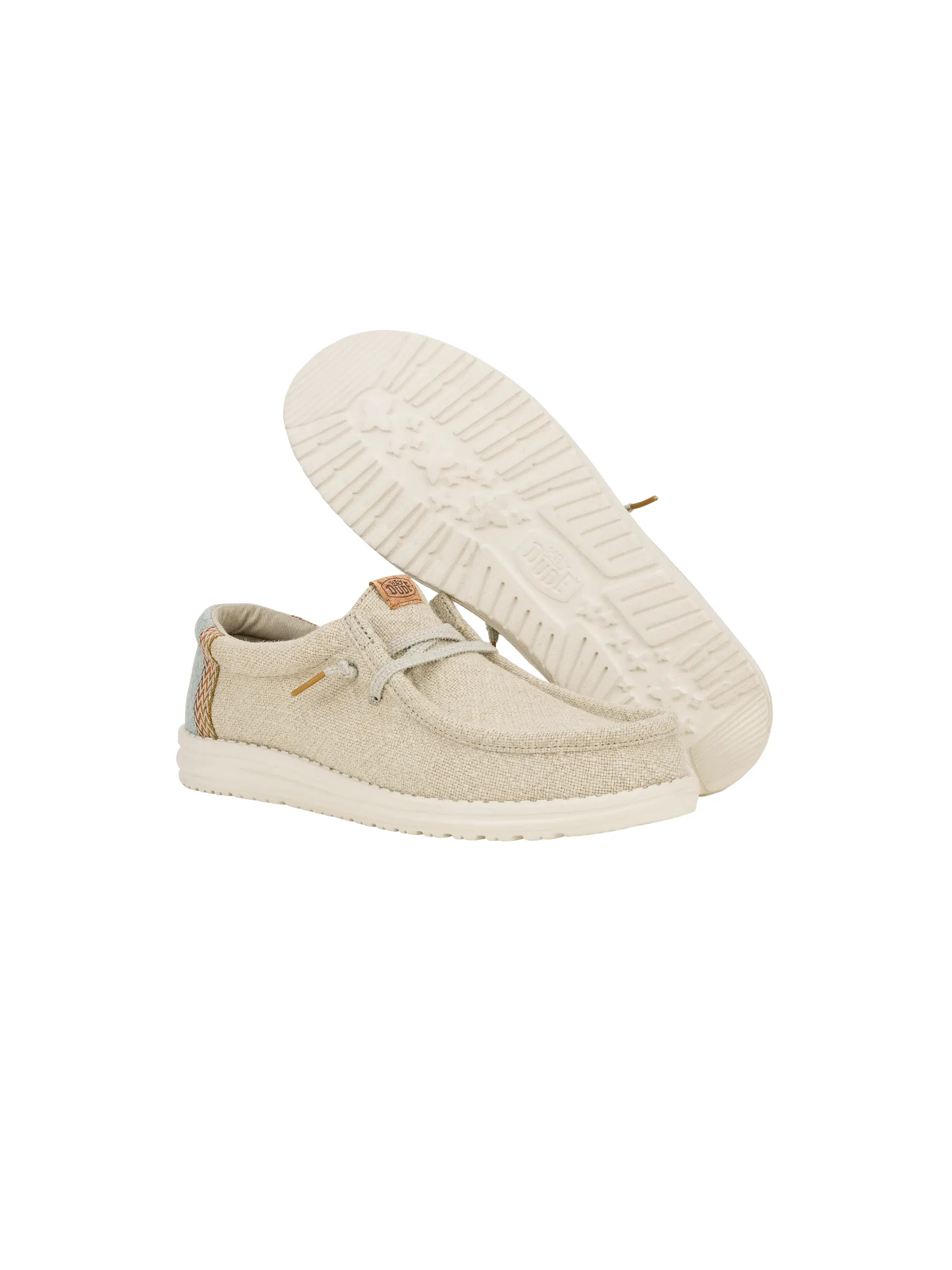 HEYDUDE WALLY JUTE - STONE GREY/ICEBERG GREEN