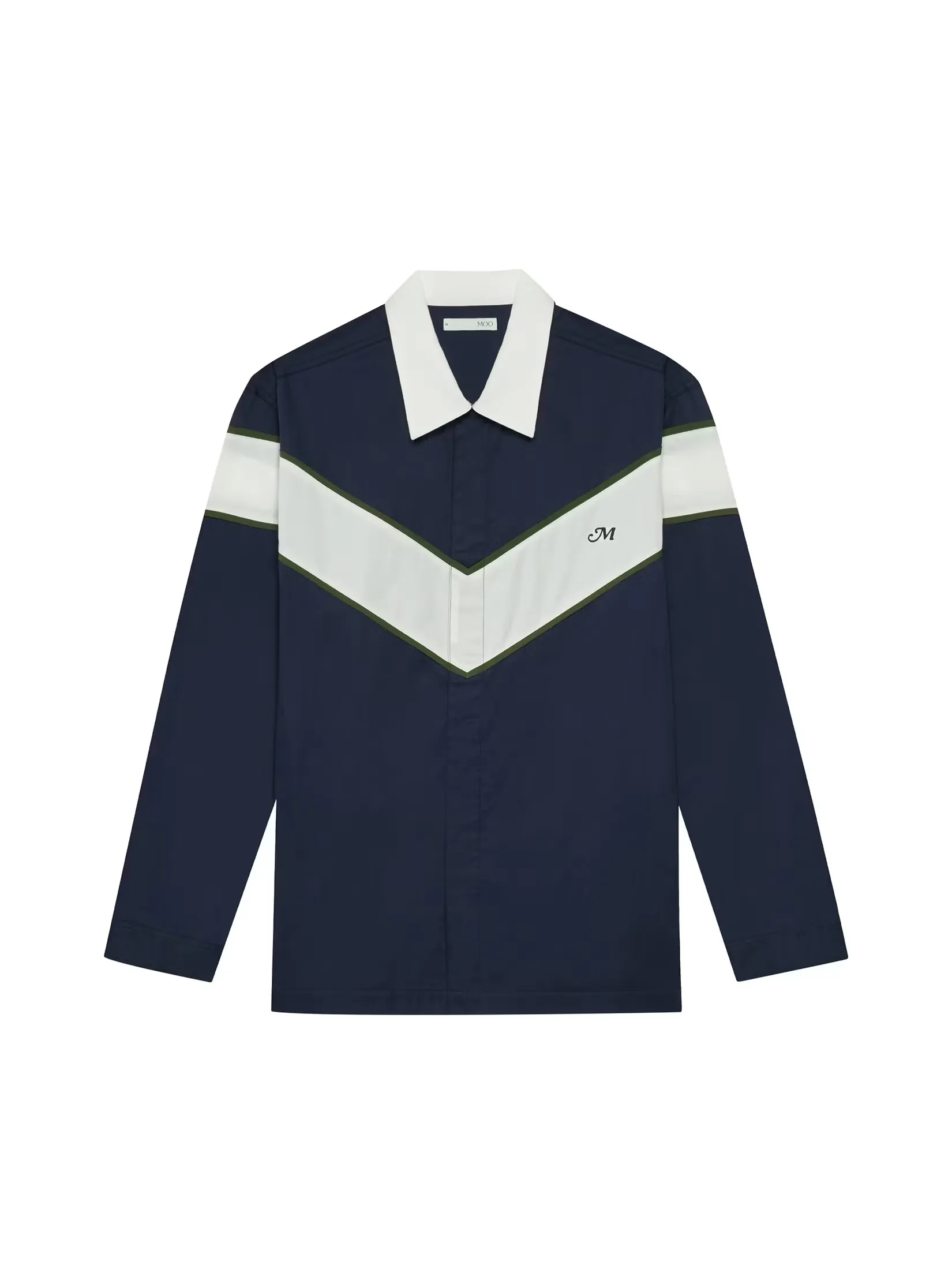 MOO [MOO 6/25] Baseline Two-Tone Shirt Navy Blue