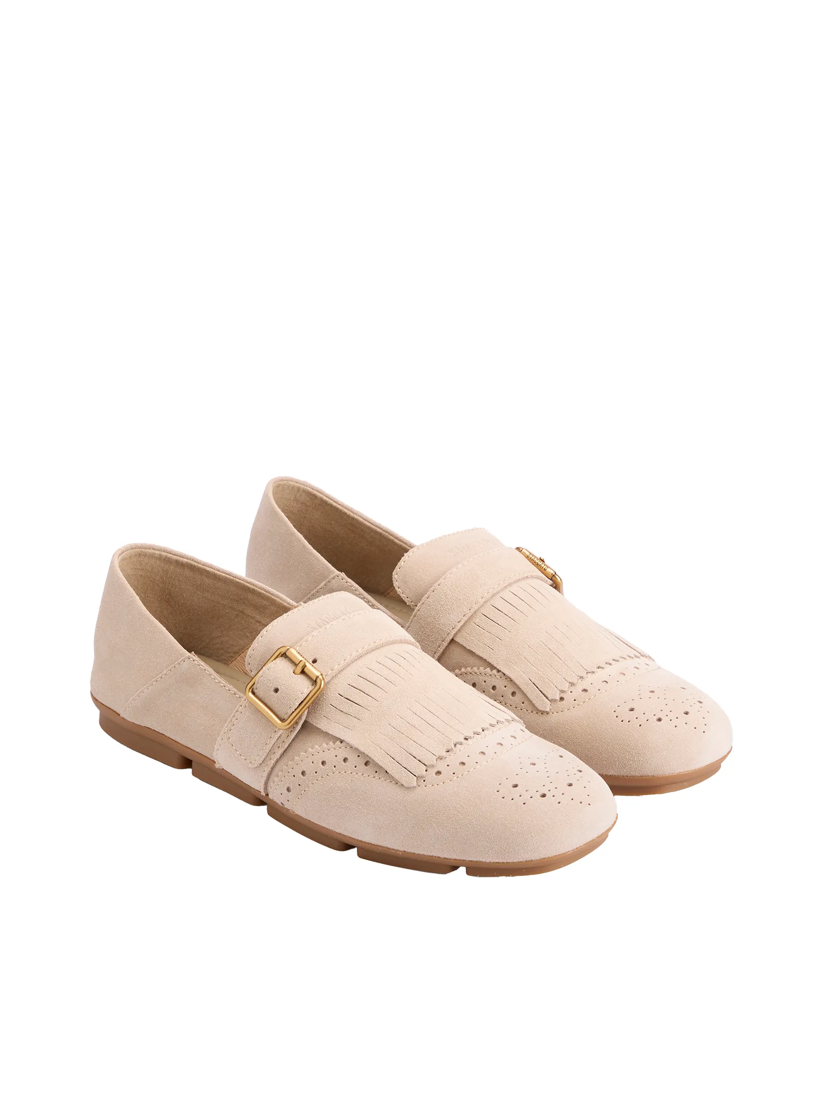 STACCATO Women Loafers Fringe Detailing Khaki Beige