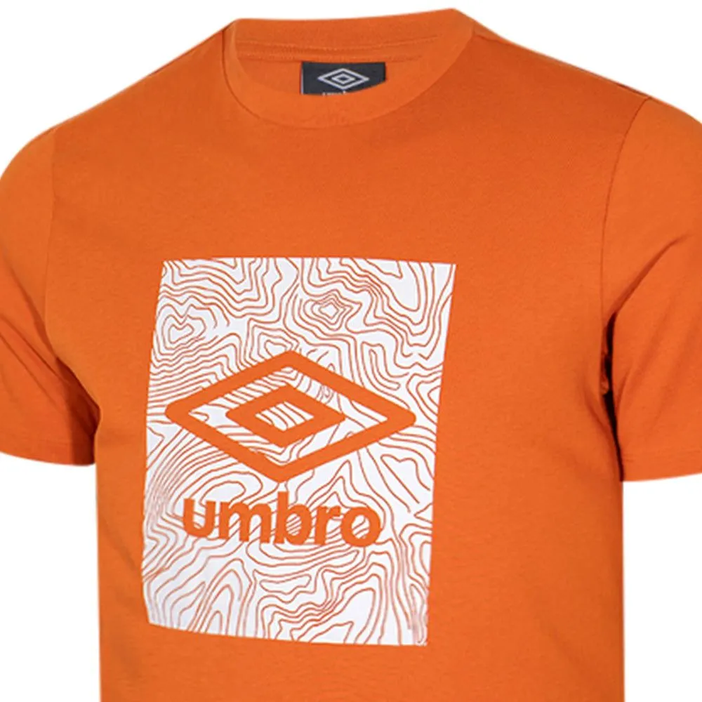 UMBRO Men T-Shirt Geo Graphic Orange - UM126AP512EITH