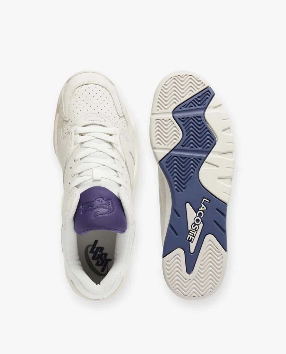 LACOSTE Men’s Game Trainer Leather Sneakers White