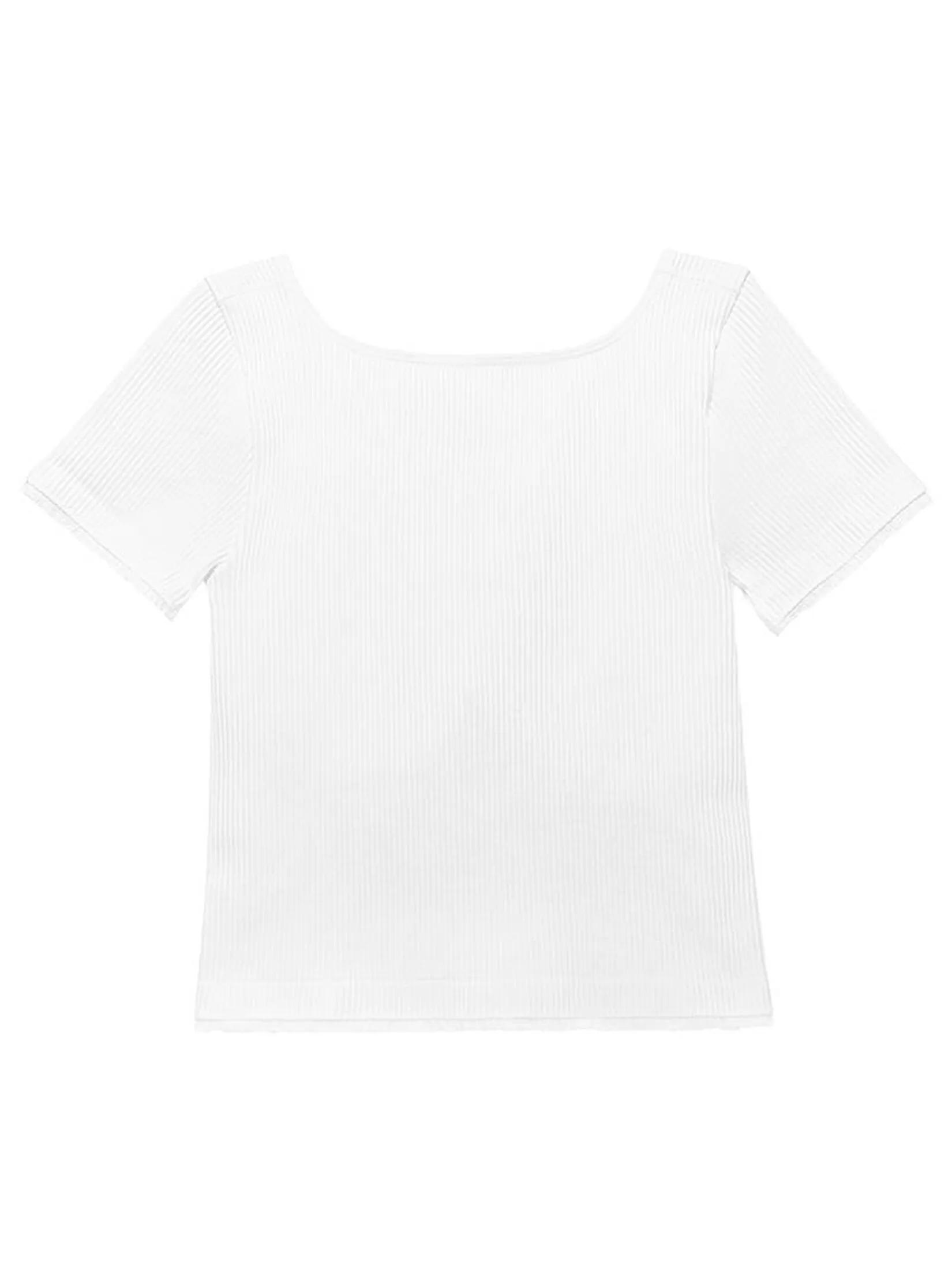 SABINA Bra Tops Crop top Woman Free seamless panty - White