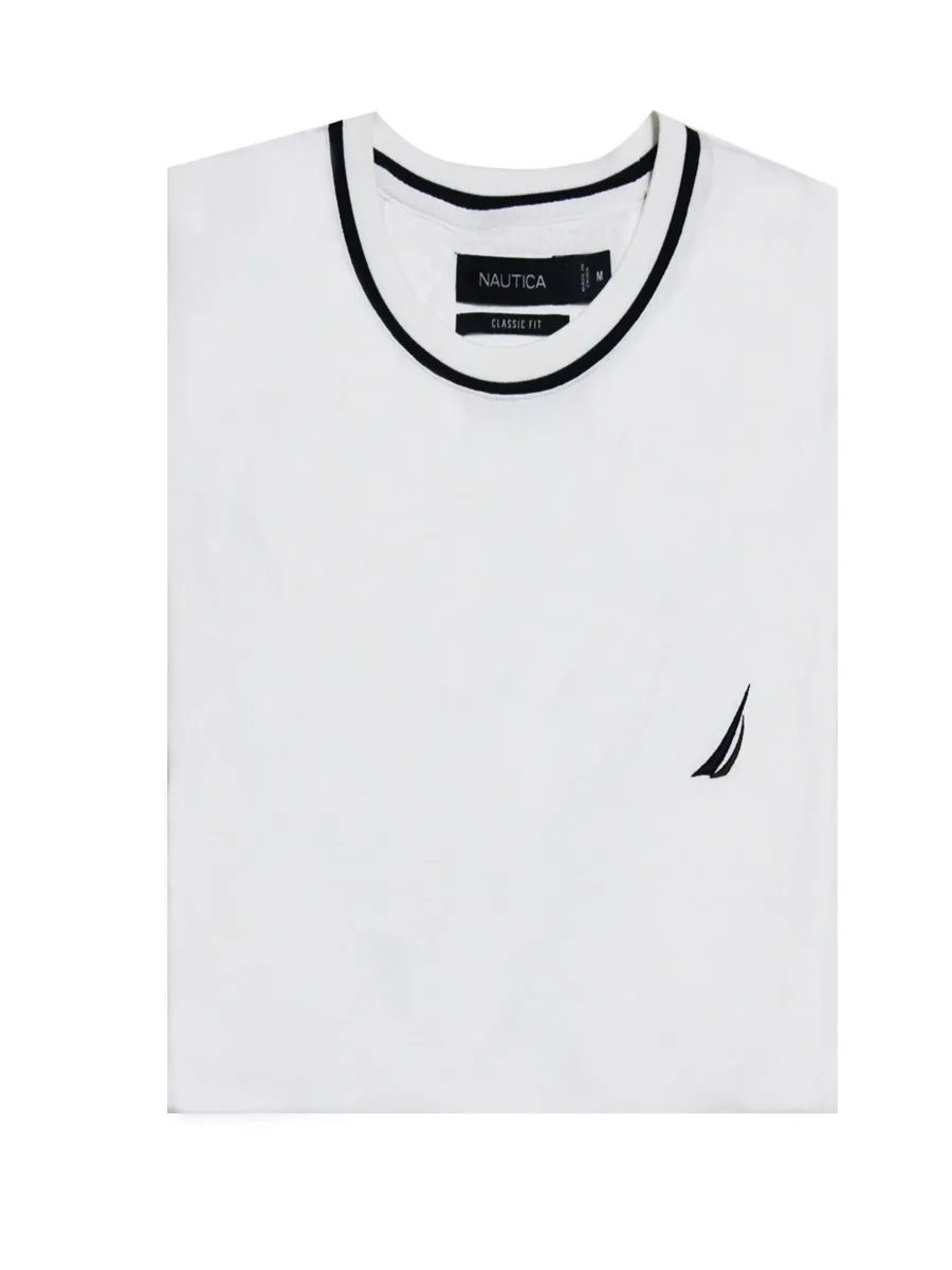 NAUTICA Men Long sleeve t-shirt  white