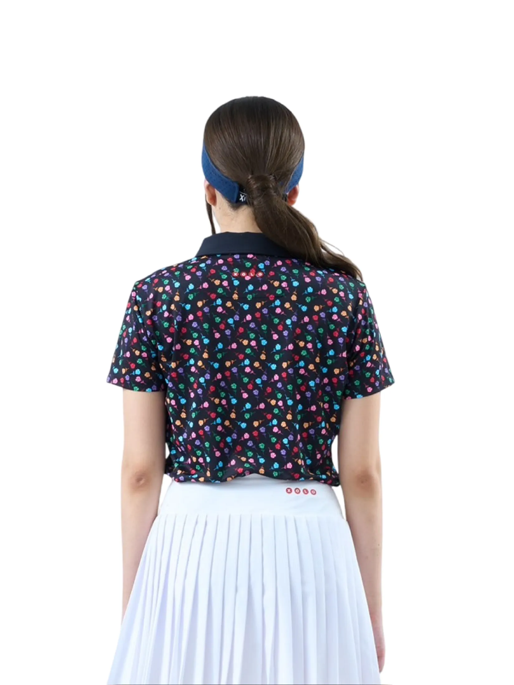 XOLO Black Women CLOVER GOLF POLO (040138)