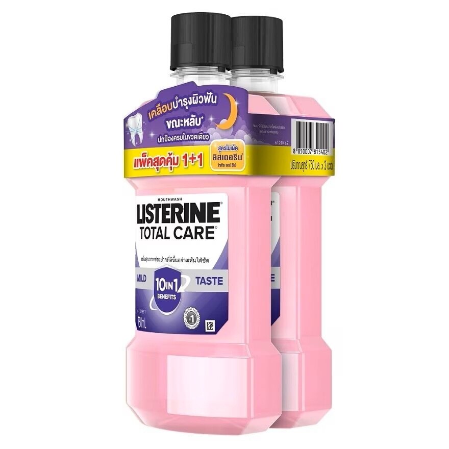 Listerine Mouthwash Total Care Zero Alcohol 750 Ml.Twin Pack