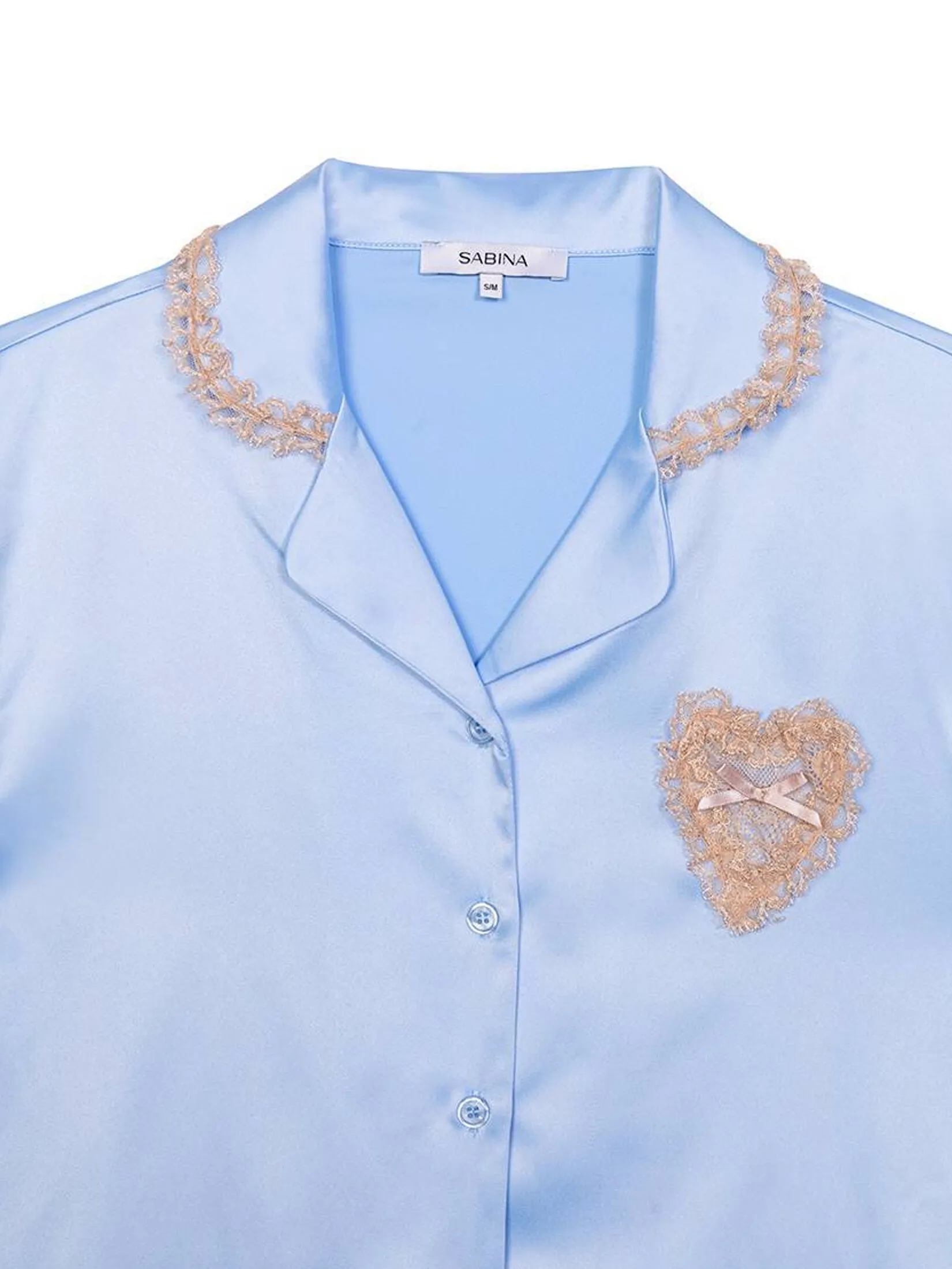 SABINA Sleepwear Woman Pajamas Set - Light Blue