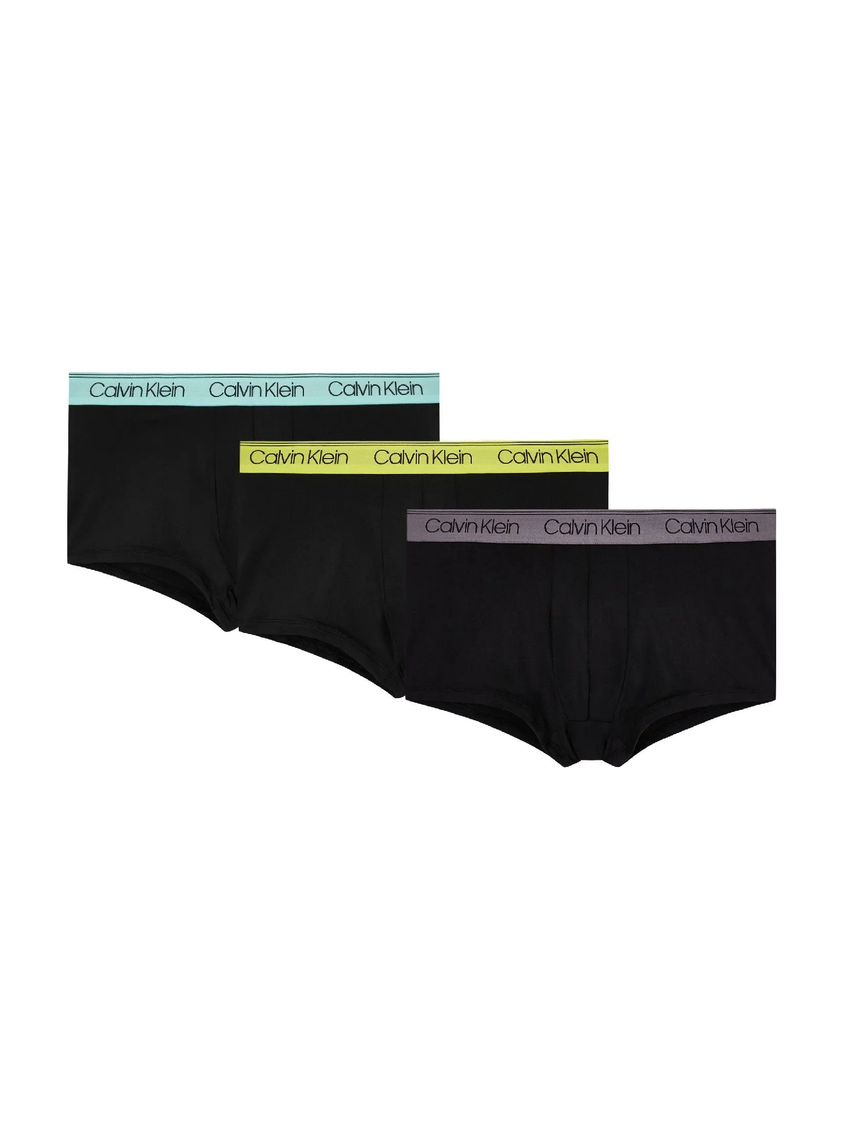 CALVIN KLEIN Men's Micro Stretch Low Rise Drawstring 3PK Black