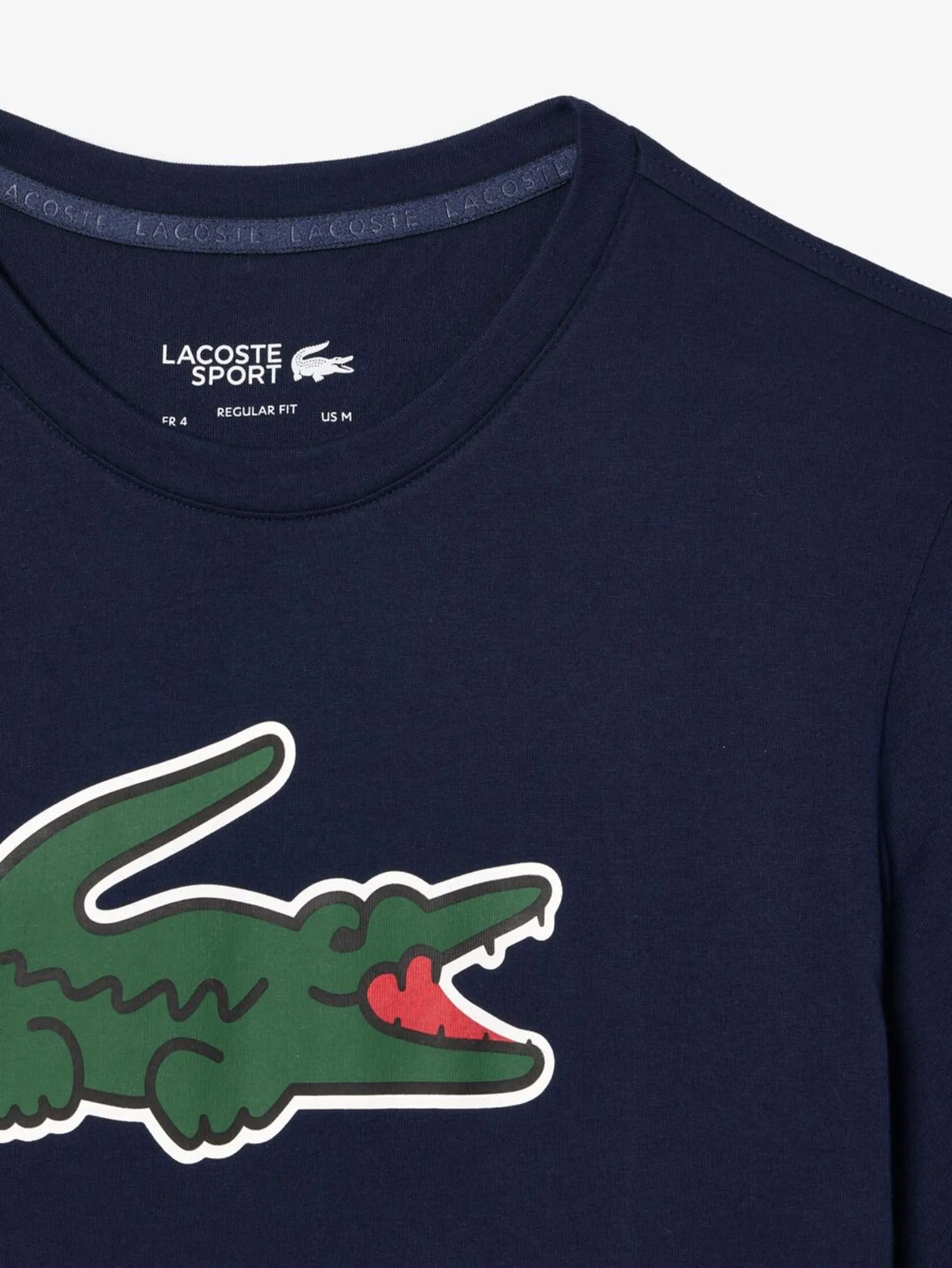 LACOSTE Ultra Dry XXL Logo Sport T-shirt Blue