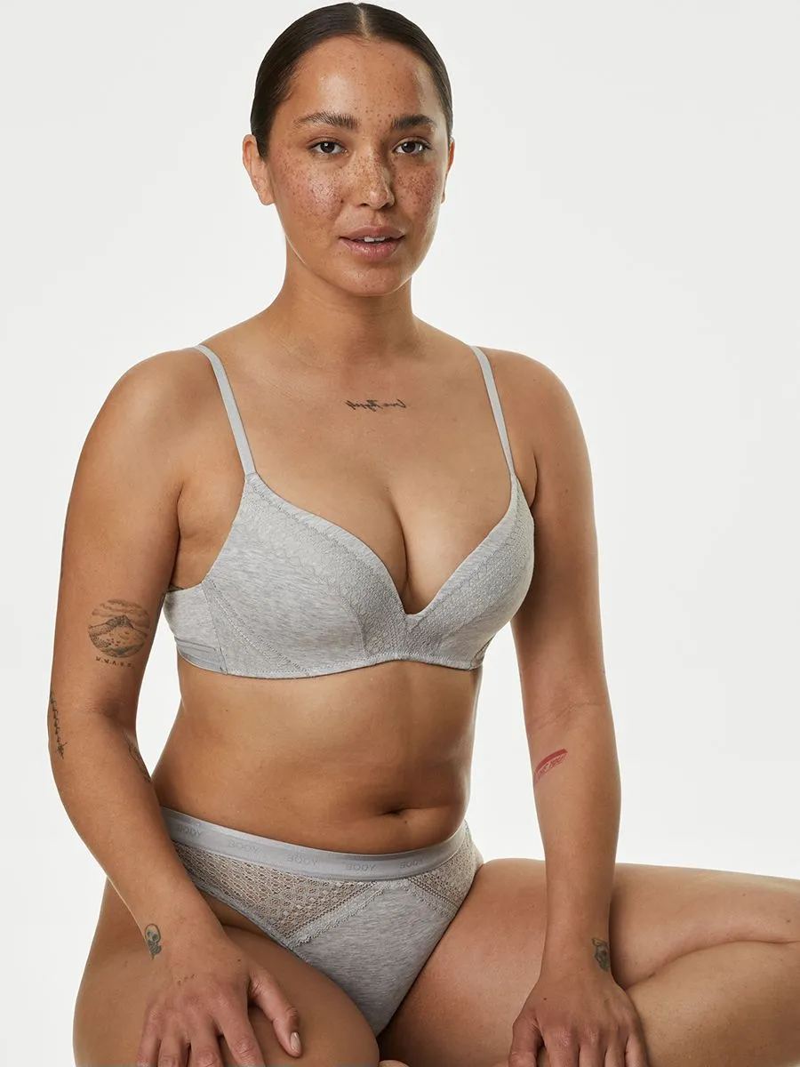 MARKS & SPENCER Women Push Up Bra Cotton with Cool Comfort Non Wired