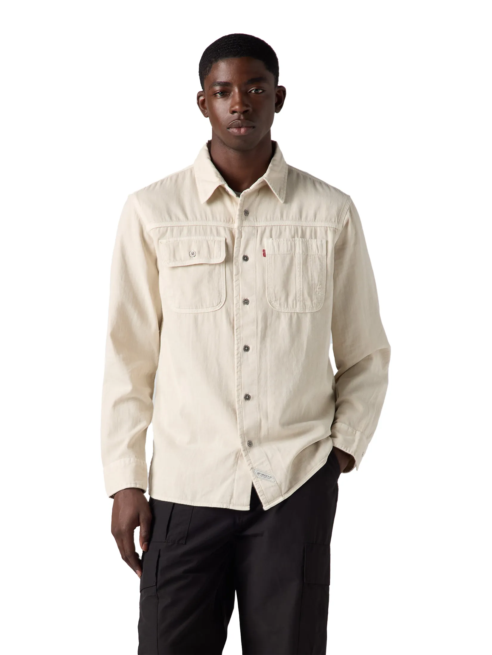LEVI'S Men’s Long-Sleeve Auburn Worker Shirt Cream