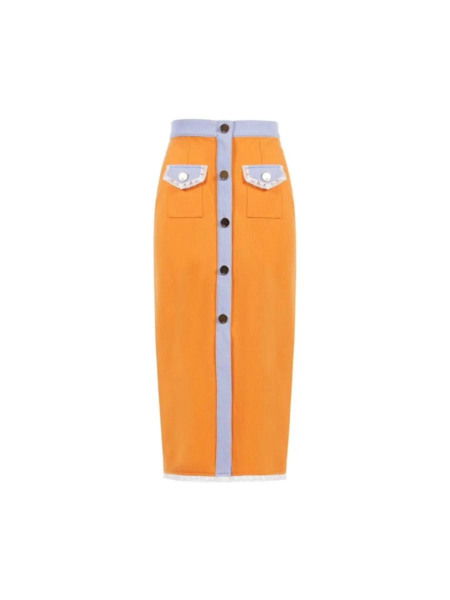 ASV ( SS24 )Gemy Women Skirt Orange