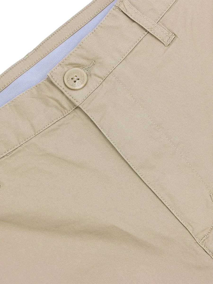 GIORDANO Men's Low-Rise Twill Pants (180 Waistband) Crockery Khaki