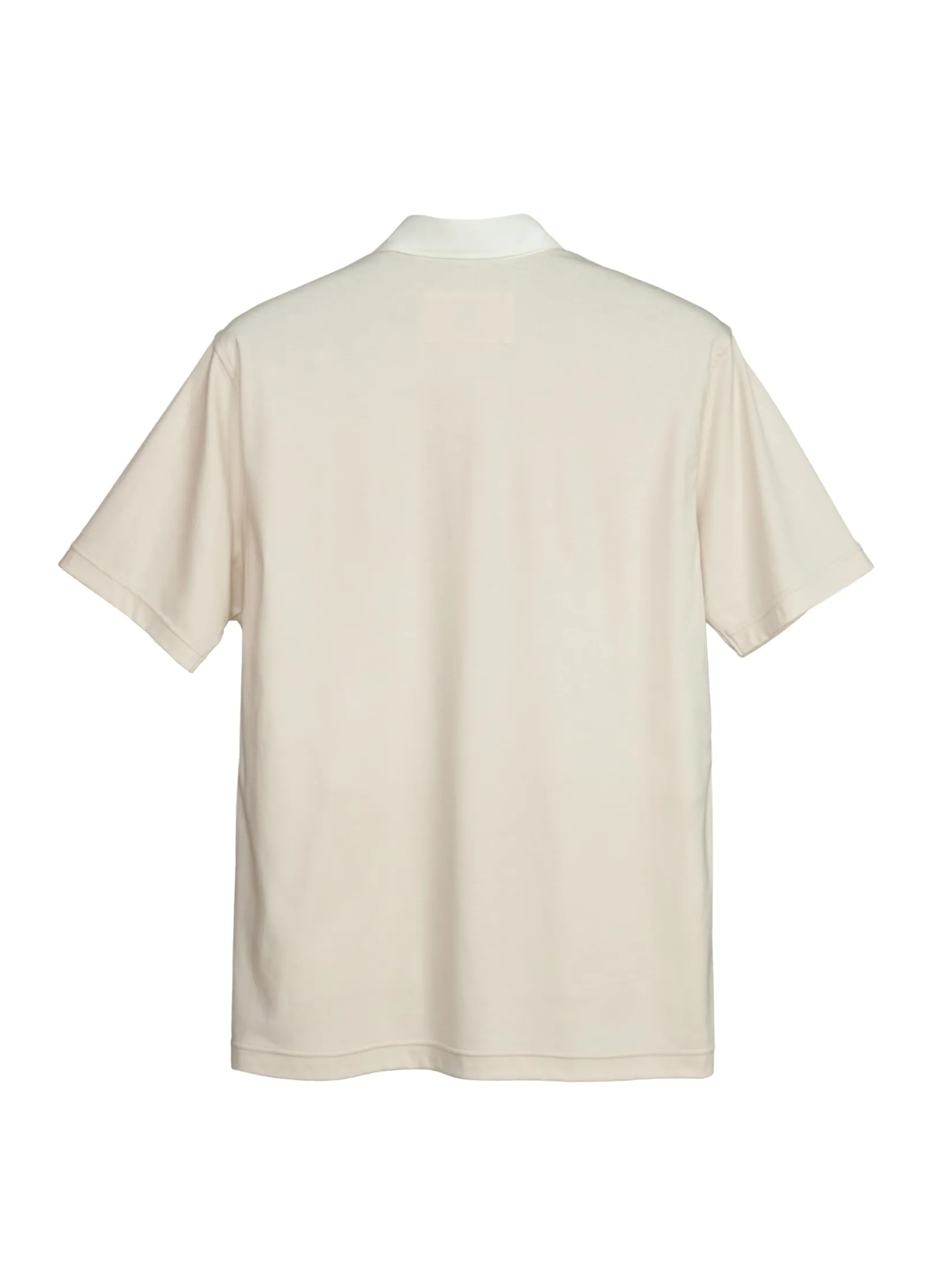 TAKEO KIKUCHI MEN BEIGE SOFT ROYAL-COOL CUT&SEW POLO SHIRT