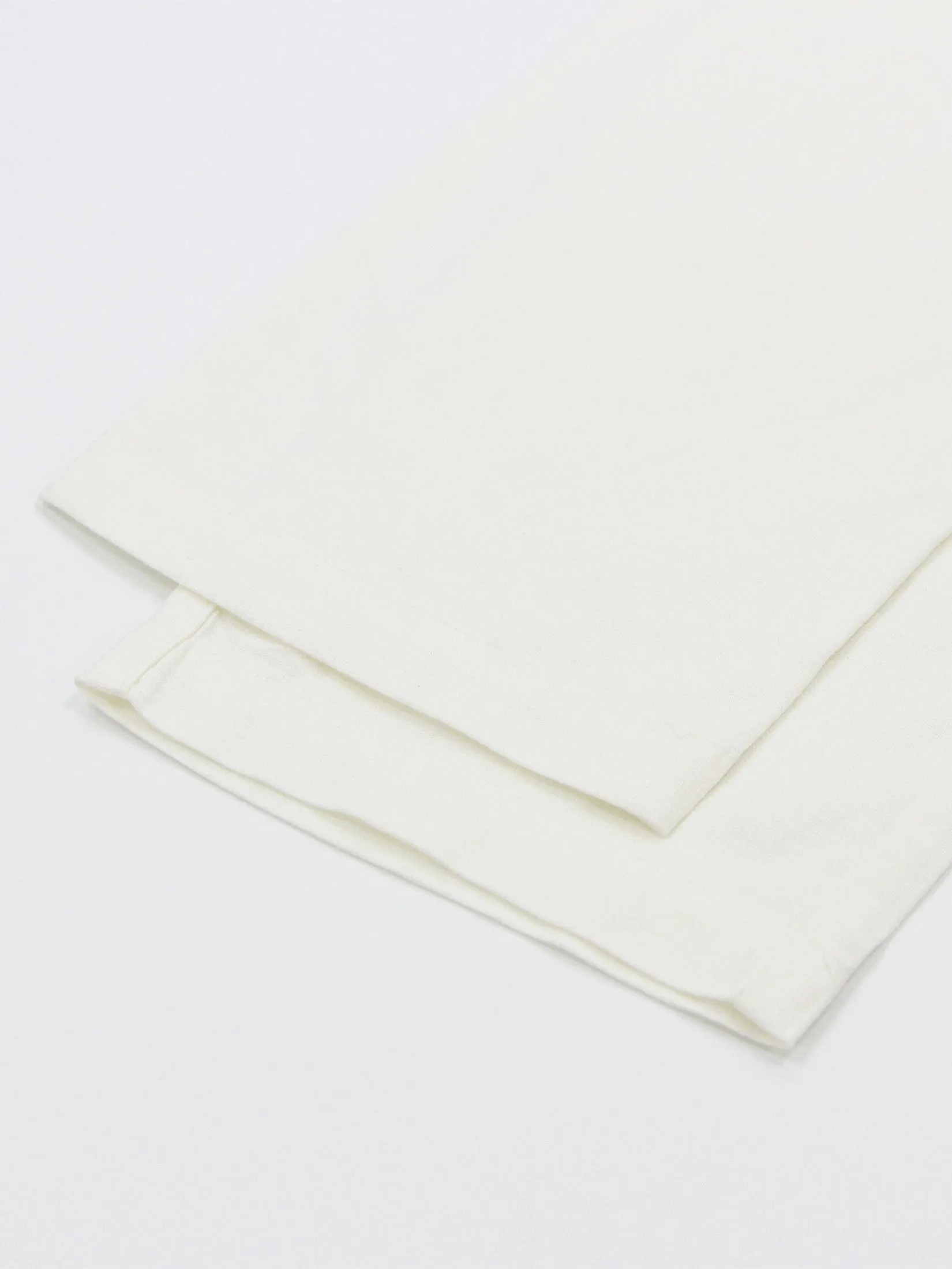 GIORDANO Men's Slim Taper Linen Khaki Pants White