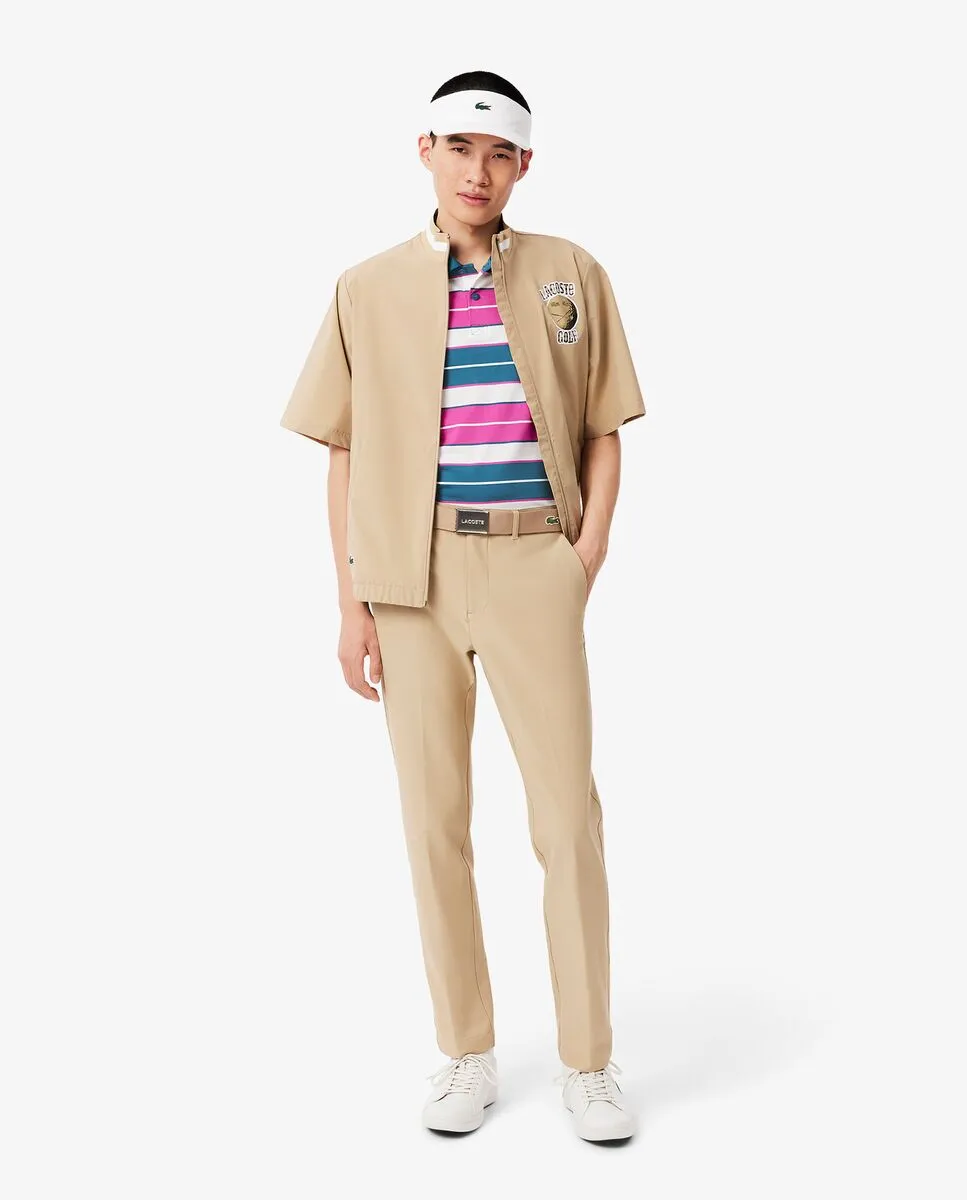 LACOSTE Regular Fit UV Protect Golf Polo Shirt Pink