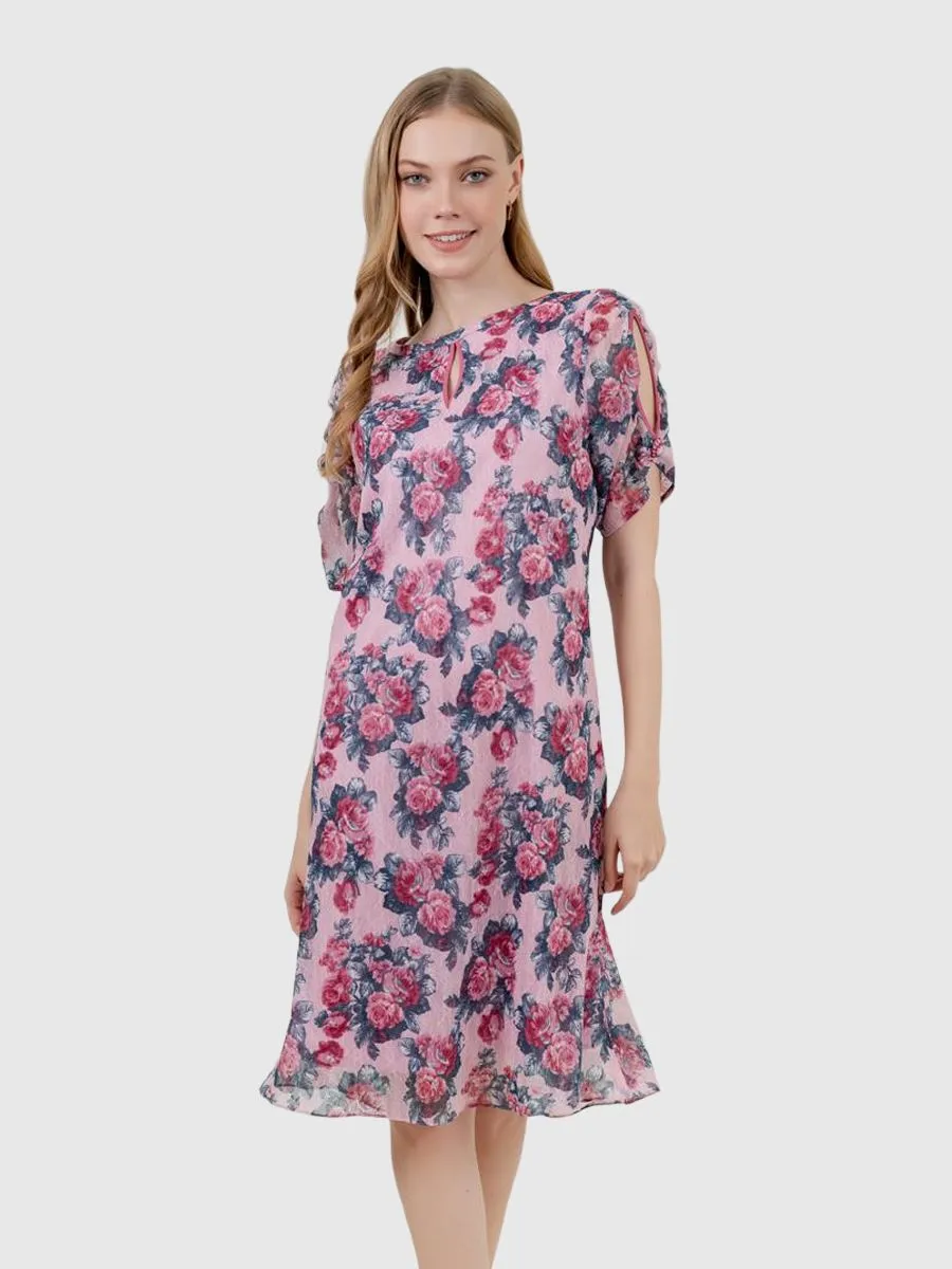 VERONIQA Women Dress Rachel Lace Pink