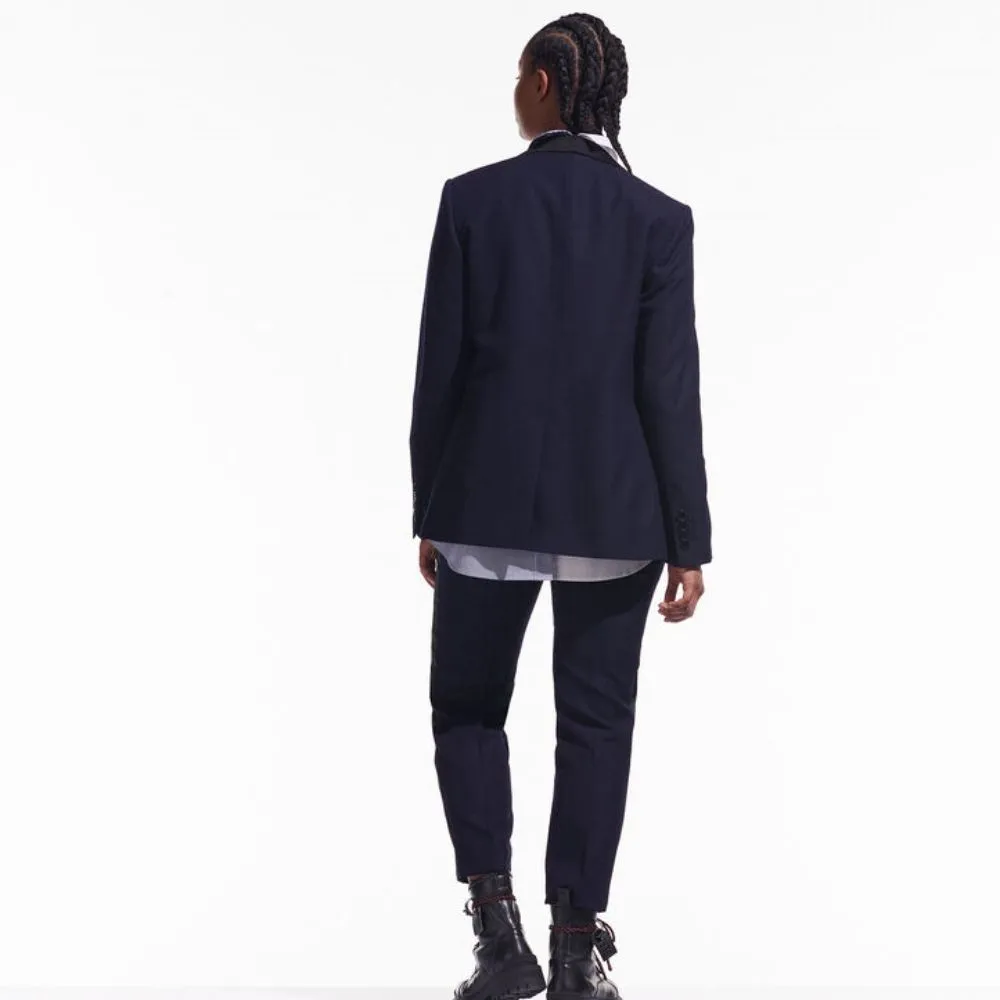 KARL LAGERFELD CARA LOVES KARL TUXEDO BLAZER DARK BLUE