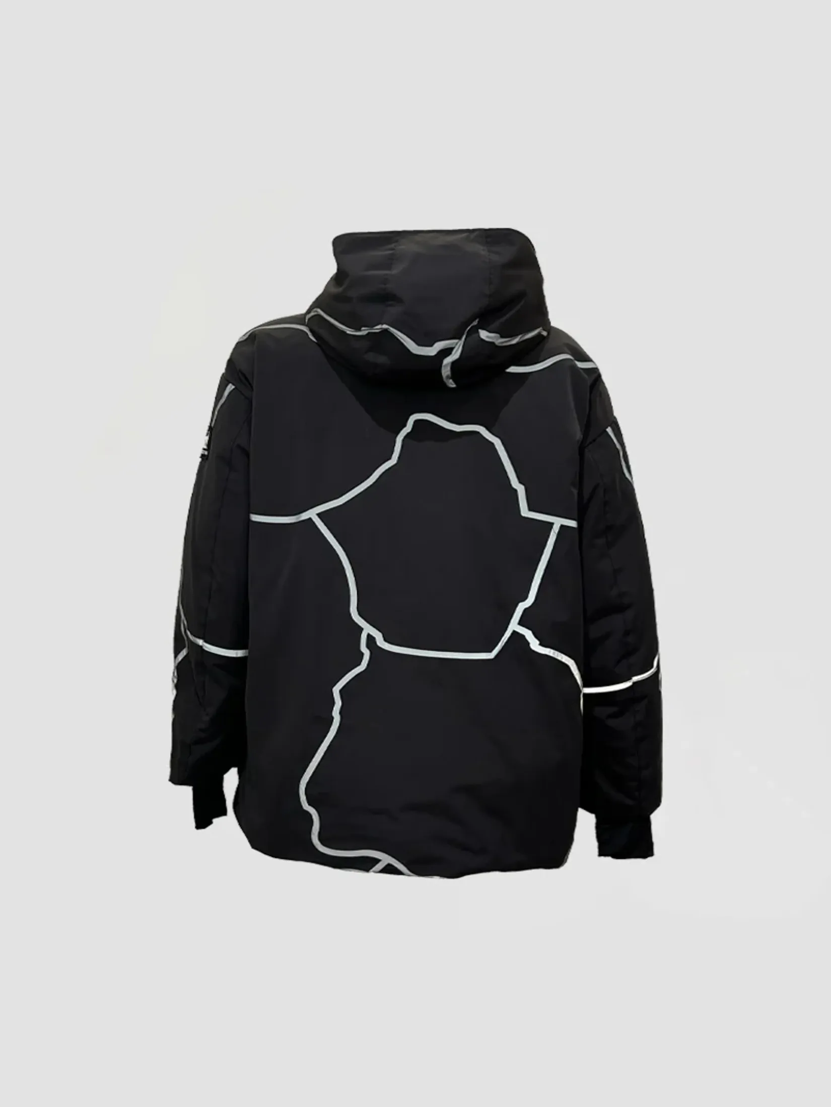 WDW X ADD MEN HOODED PARKA WITH DOWN PADDING IN BLACK