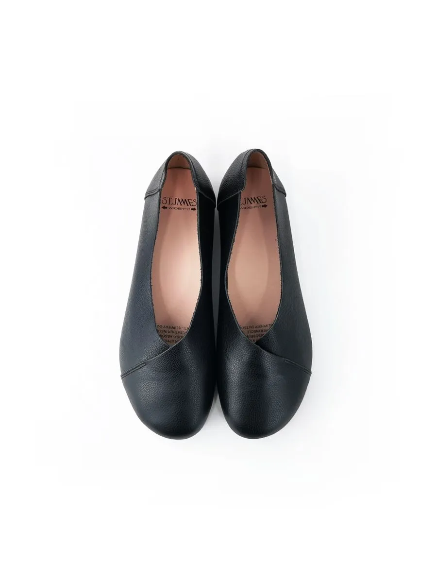 ST.JAMES WOMEN FLATS ALEXA BLACK