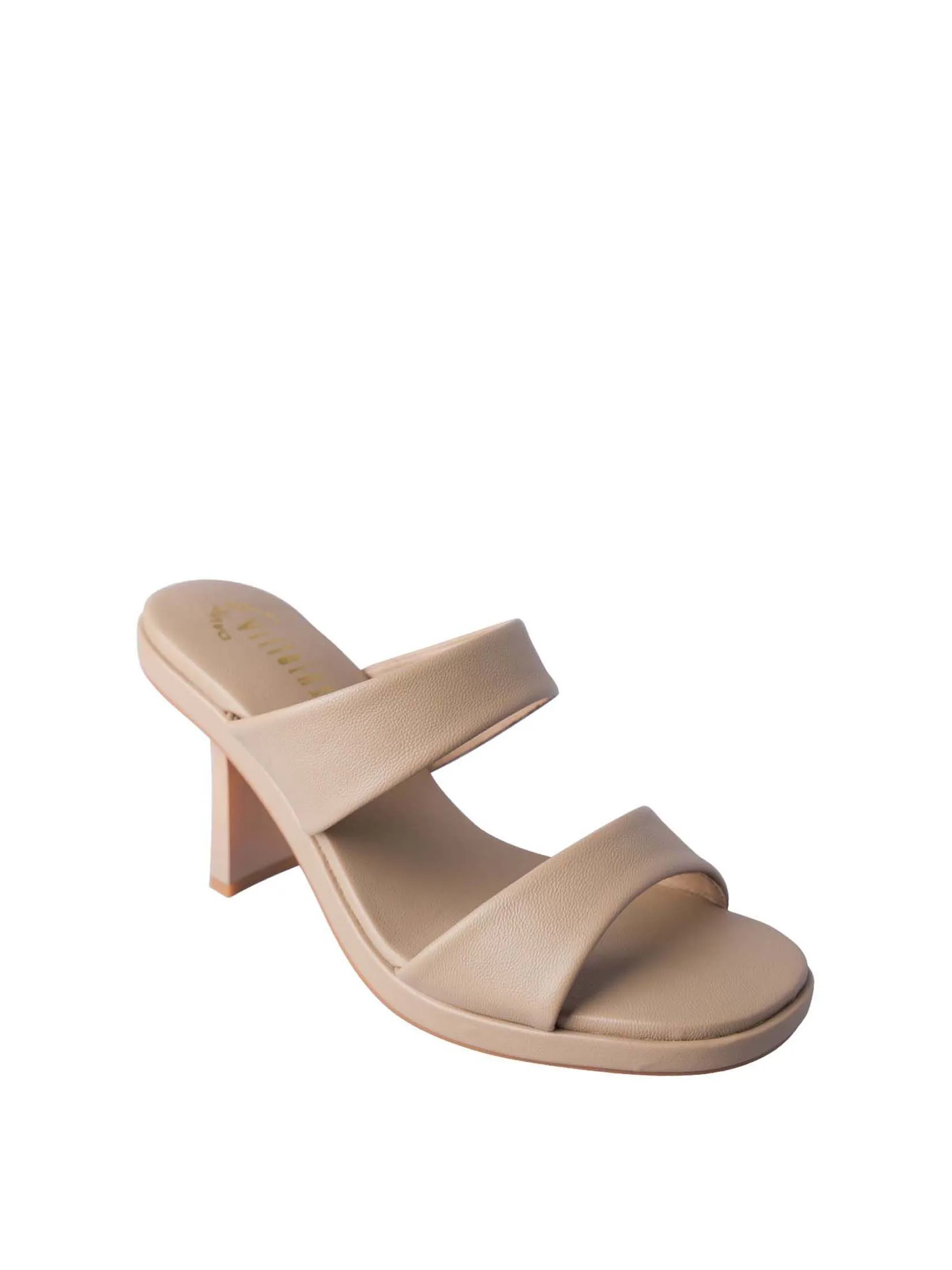 VILLAINS SF SOFINA Women's Platform Heeled Sandals BEIGE