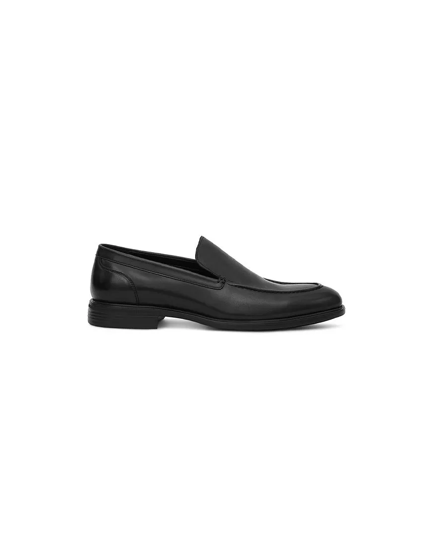 DAPPER DAPPER Plain Toe Loafers Black