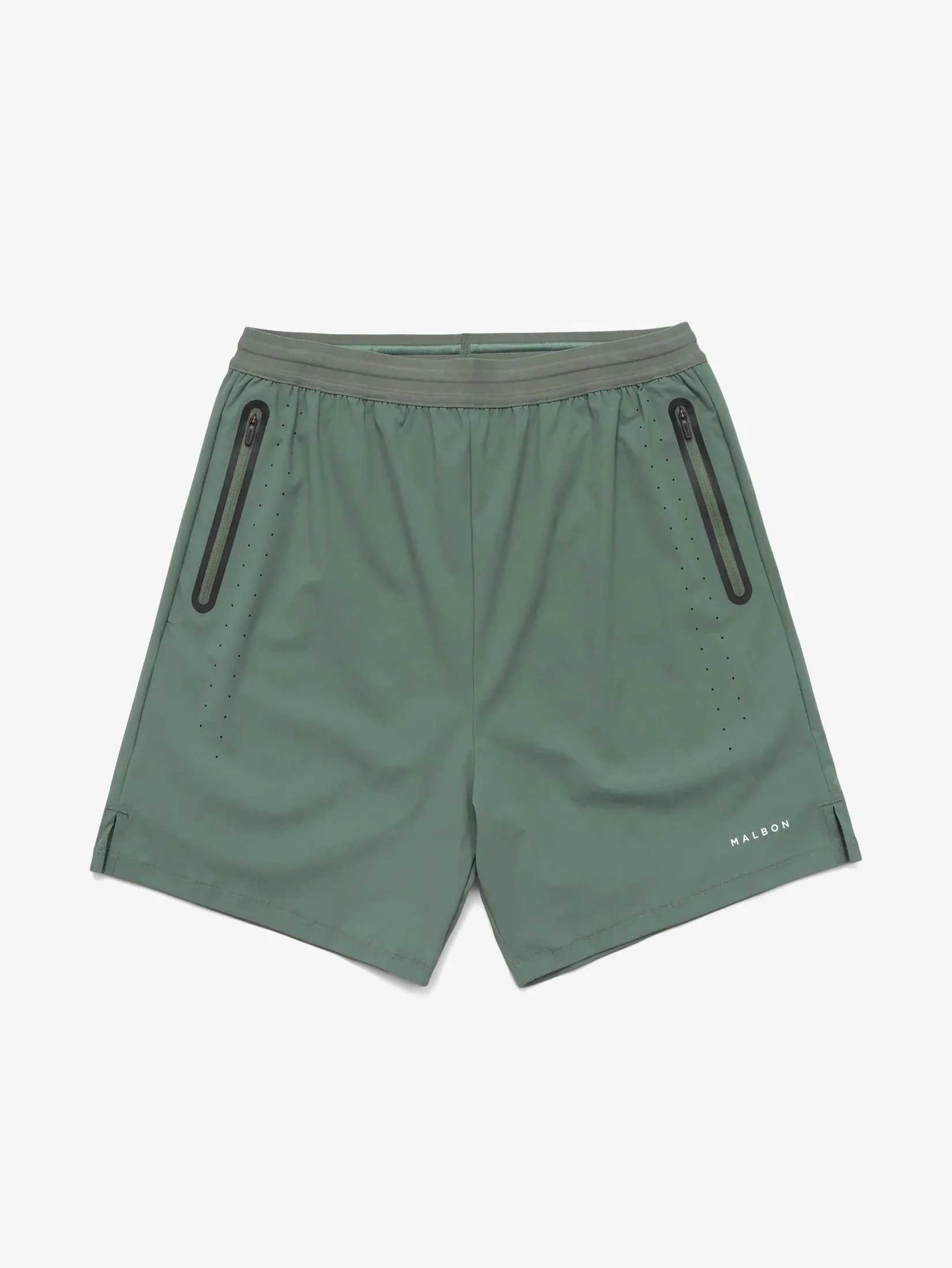 MALBON GOLF PERFORMANCE 2-1 SHORTS IN GREEN