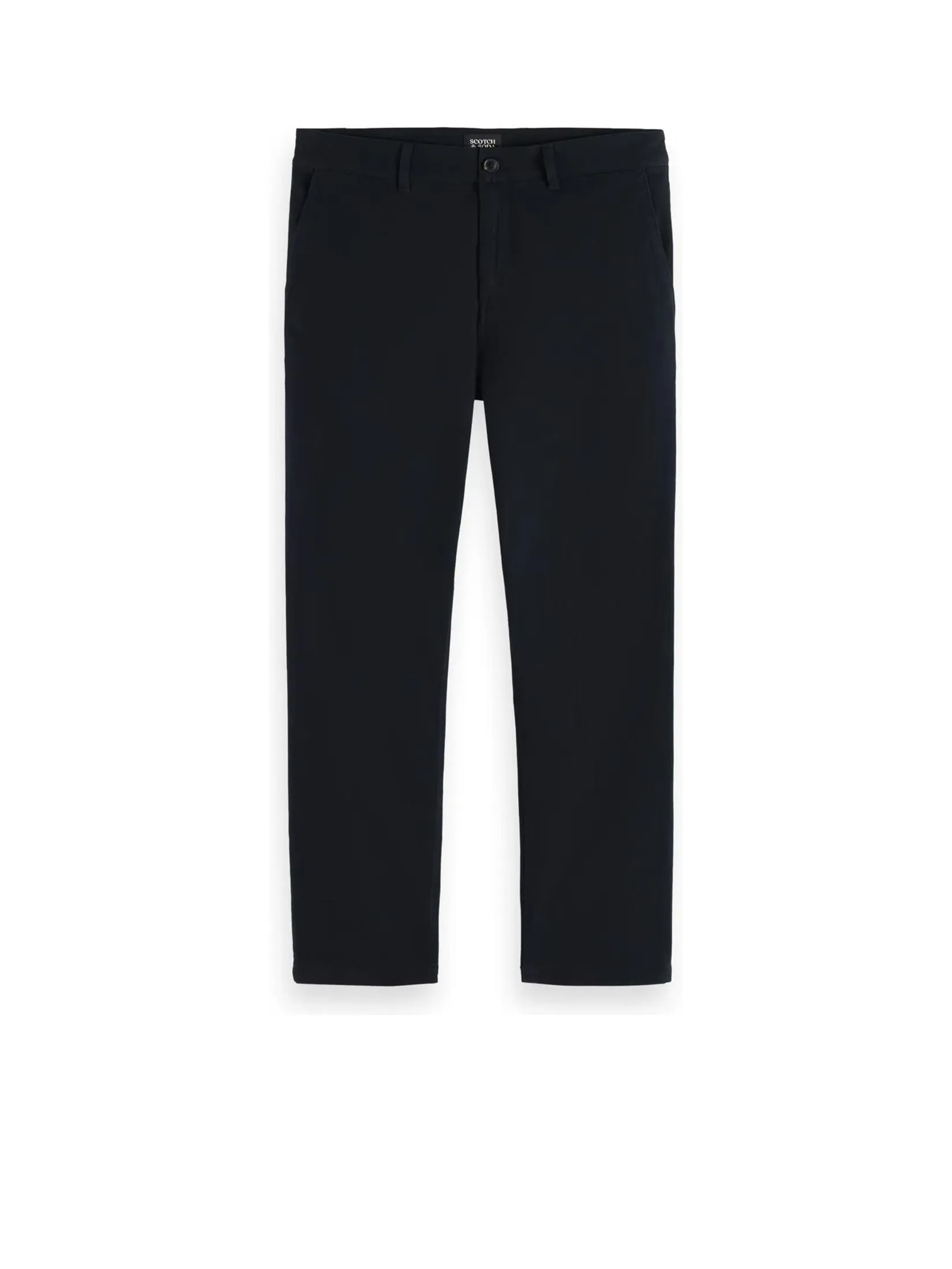 SCOTCH&SODA Men Chino Essentials — Drift Cotton-Blend Twill Black