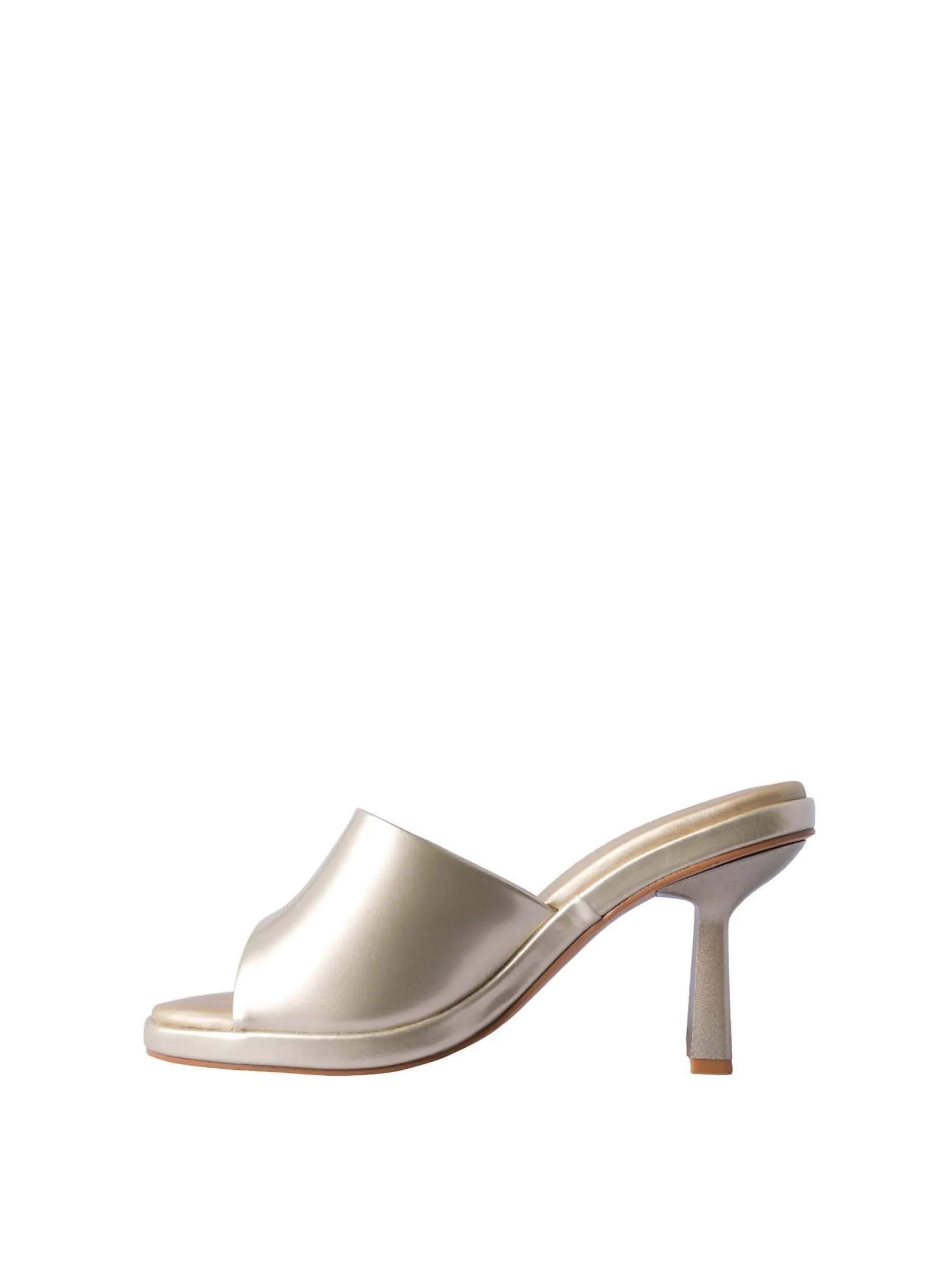 VILLAINS SF GENTLE BREEZE Women's Heeled Sandals GOLD PATENT