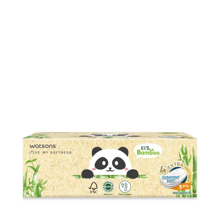 Watsons Velvety Soft Box Tissues (Panda Desinged 2) 3ply x 100sheets. This item canno
