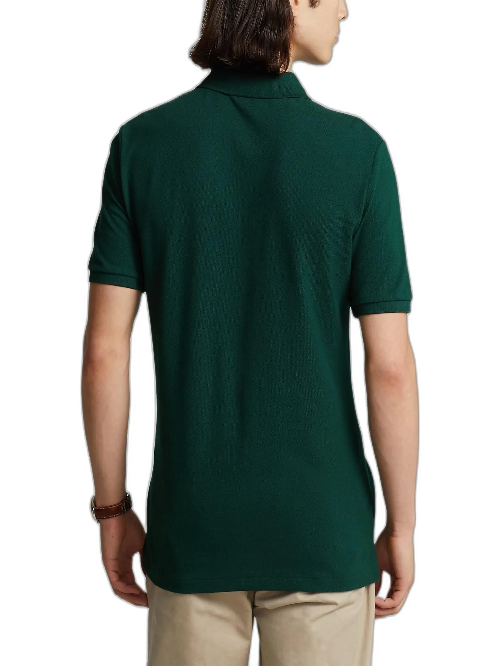 POLO RALPH LAUREN Polo Ralph Lauren POLO-Custom Slim Fit Mesh Polo Shirt MNPOKNI1N820493 300 GREEN