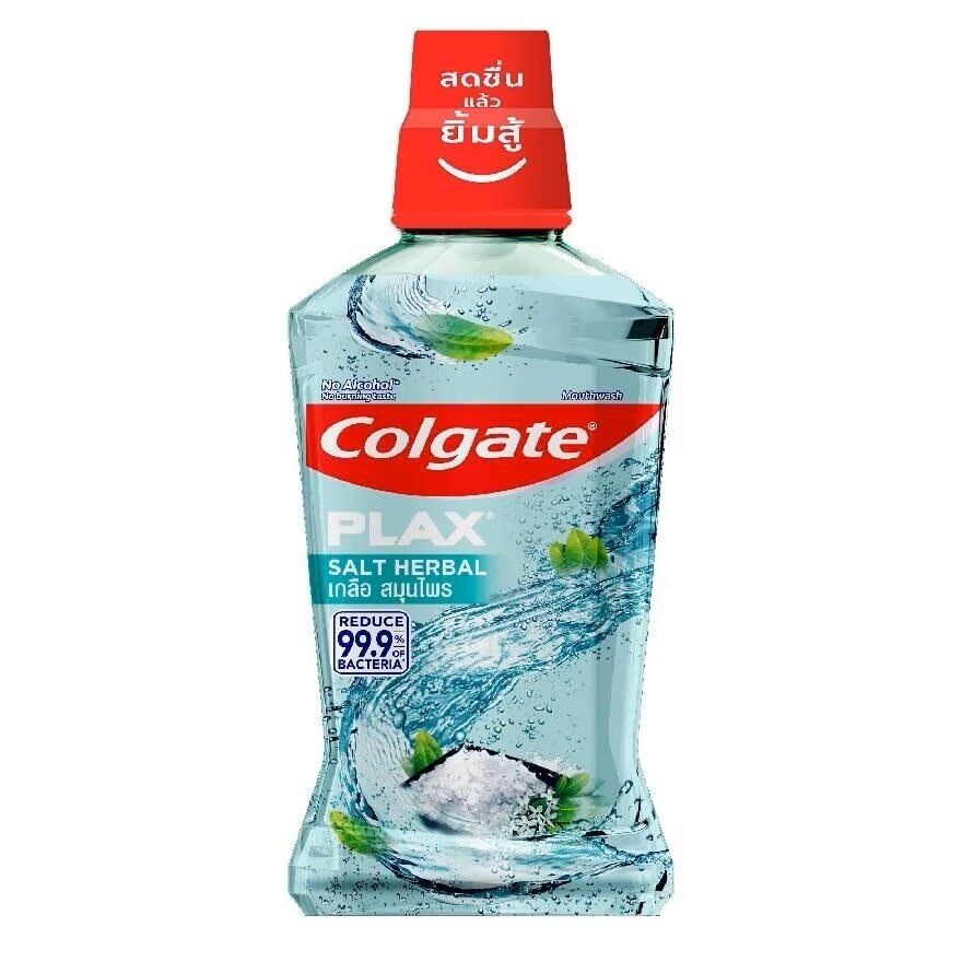Colgate Plax Mouthwash Salt Herbal 500 Ml. - Green