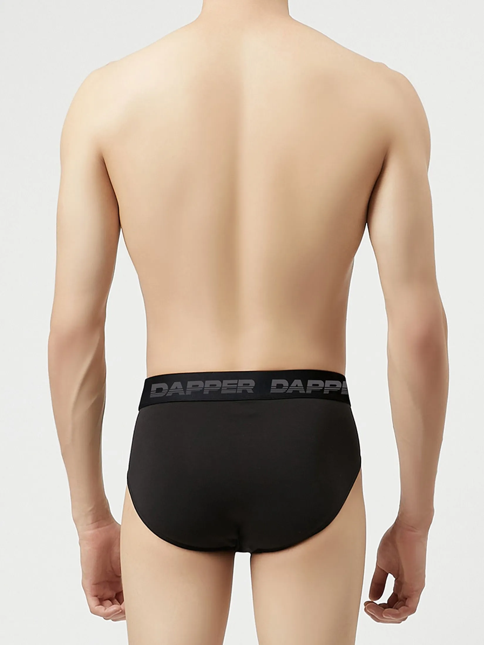 DAPPER DAPPER Ultraflex Briefs Black (Pack 2 Pcs.)