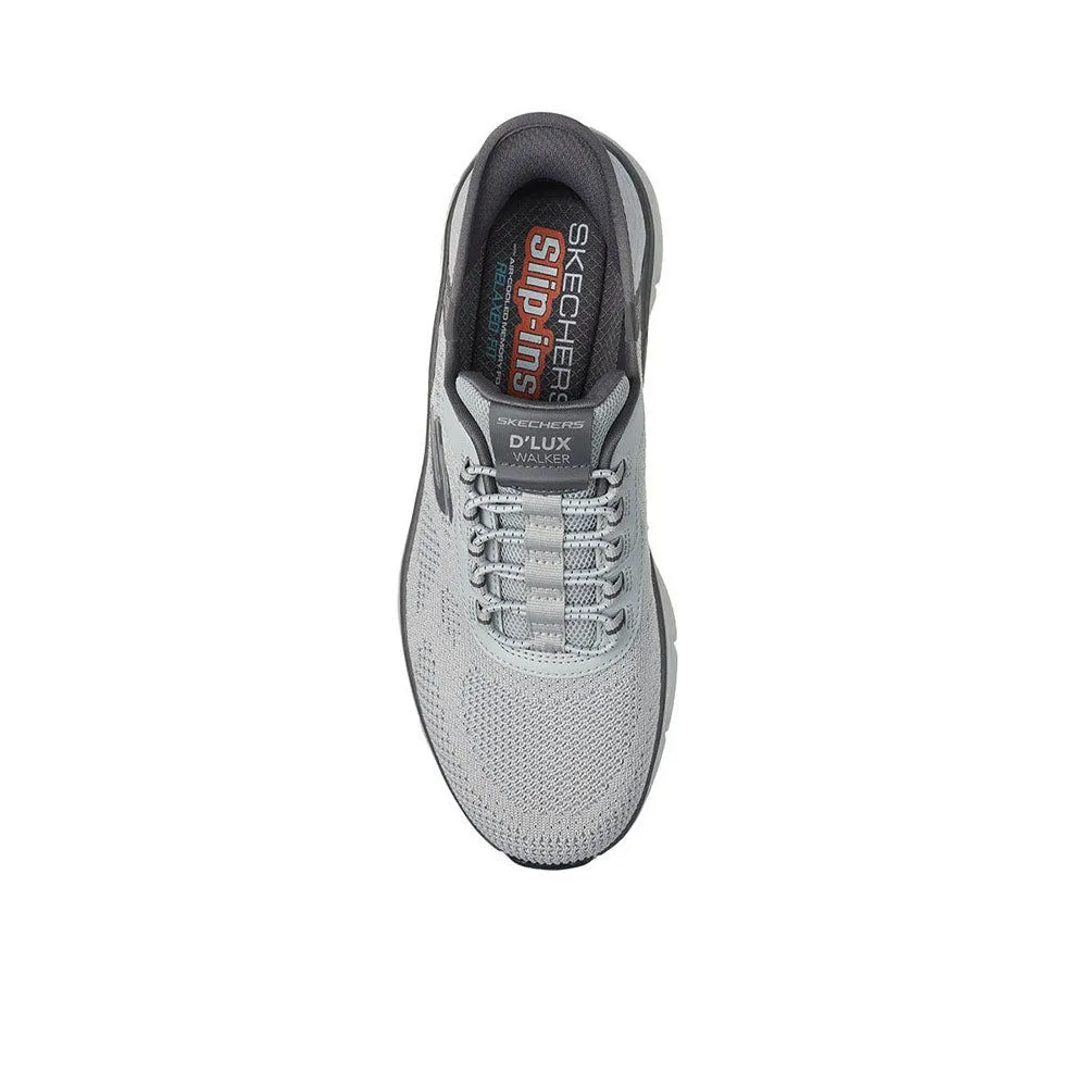 SKECHERS Men Casual Shoes Slip-ins® Relaxed Fit®: D'Lux Walker 2.0 - Rezinate Grey - SK108SH810EGTH