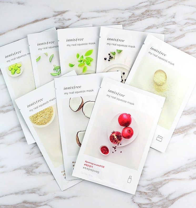 Тканевая маска для лица Innisfree 5 или 10 шт