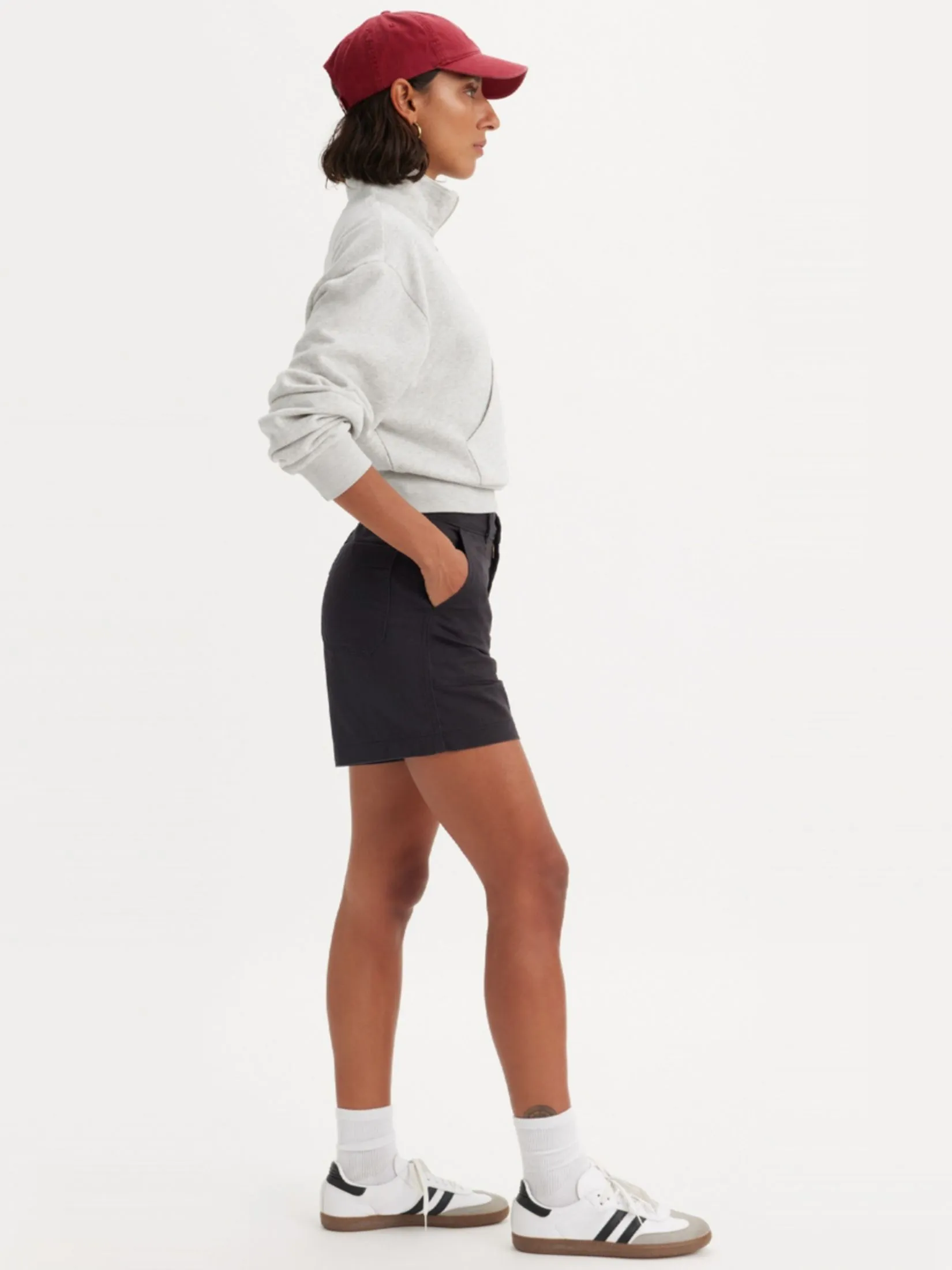 LEVI'S Women's Utility Shorts Black