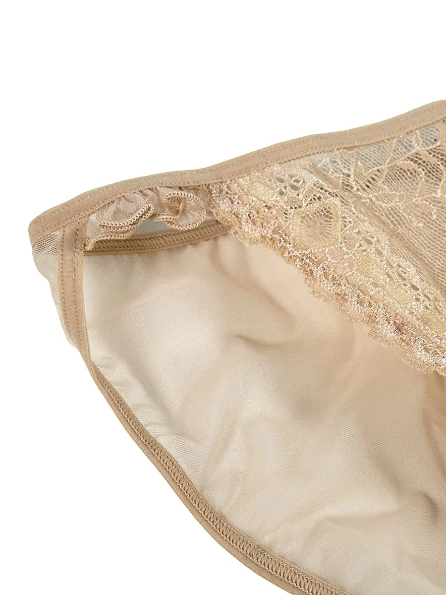 ELLE LINGERIE UNDERWEAR SEXY LOWRISE BEIGE